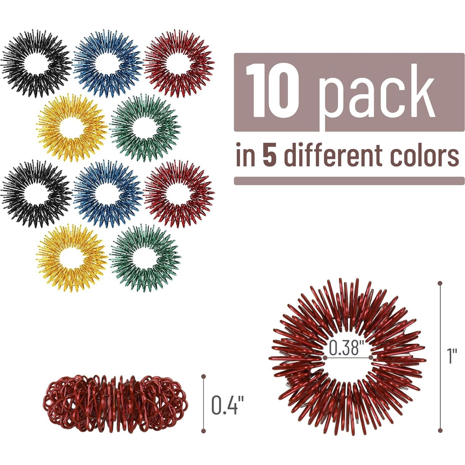 Anillos Sensoriales Espinosos Mr. Pen - Paquete de 10