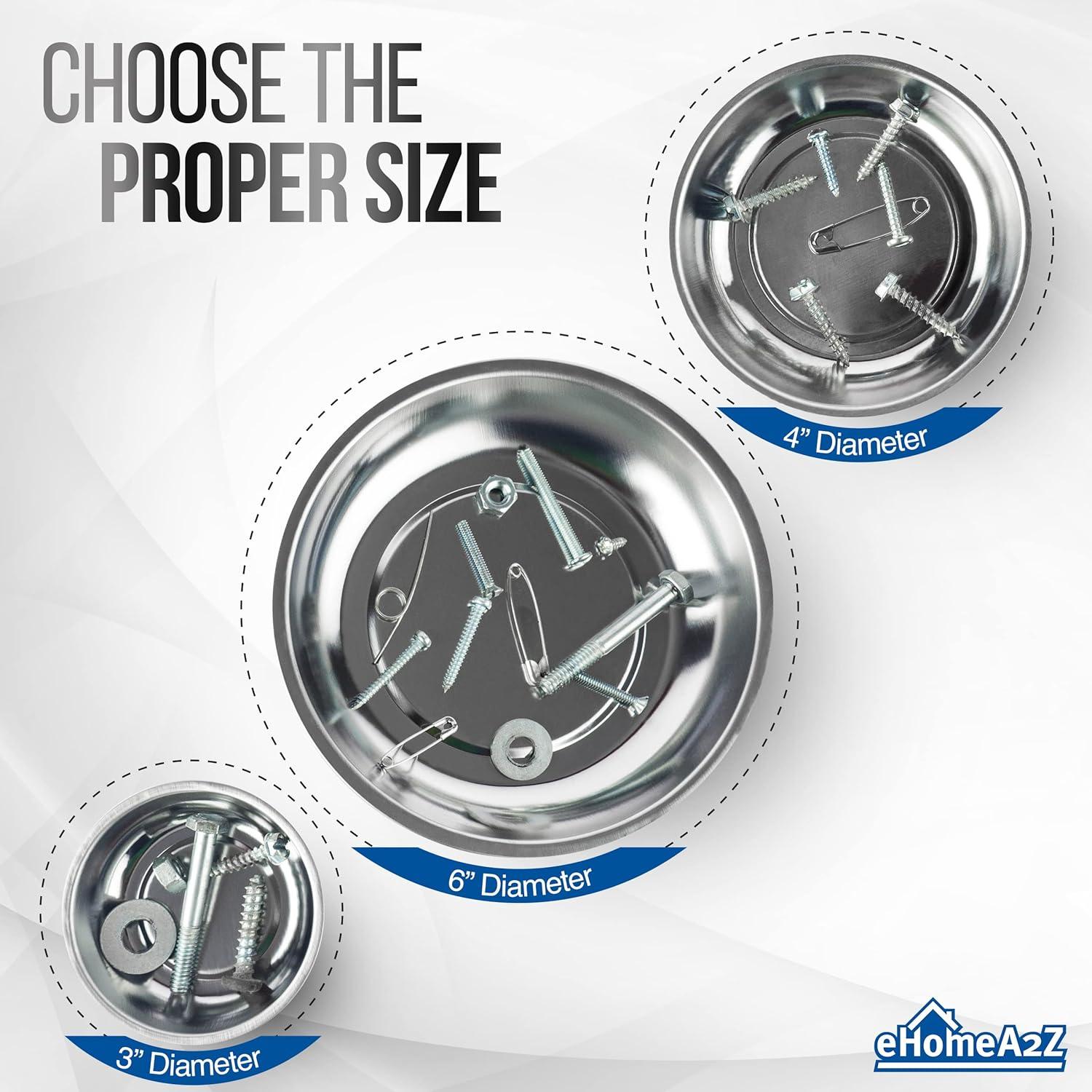 Set de 4 Tazones Magnéticos EHOMEA2Z de 10.16 cm