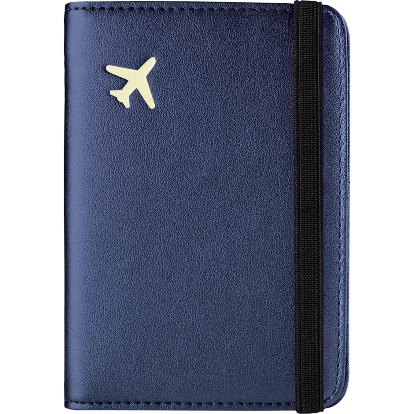 Cartera para Pasaporte ZOPPEN Antirrobo Azul Marino