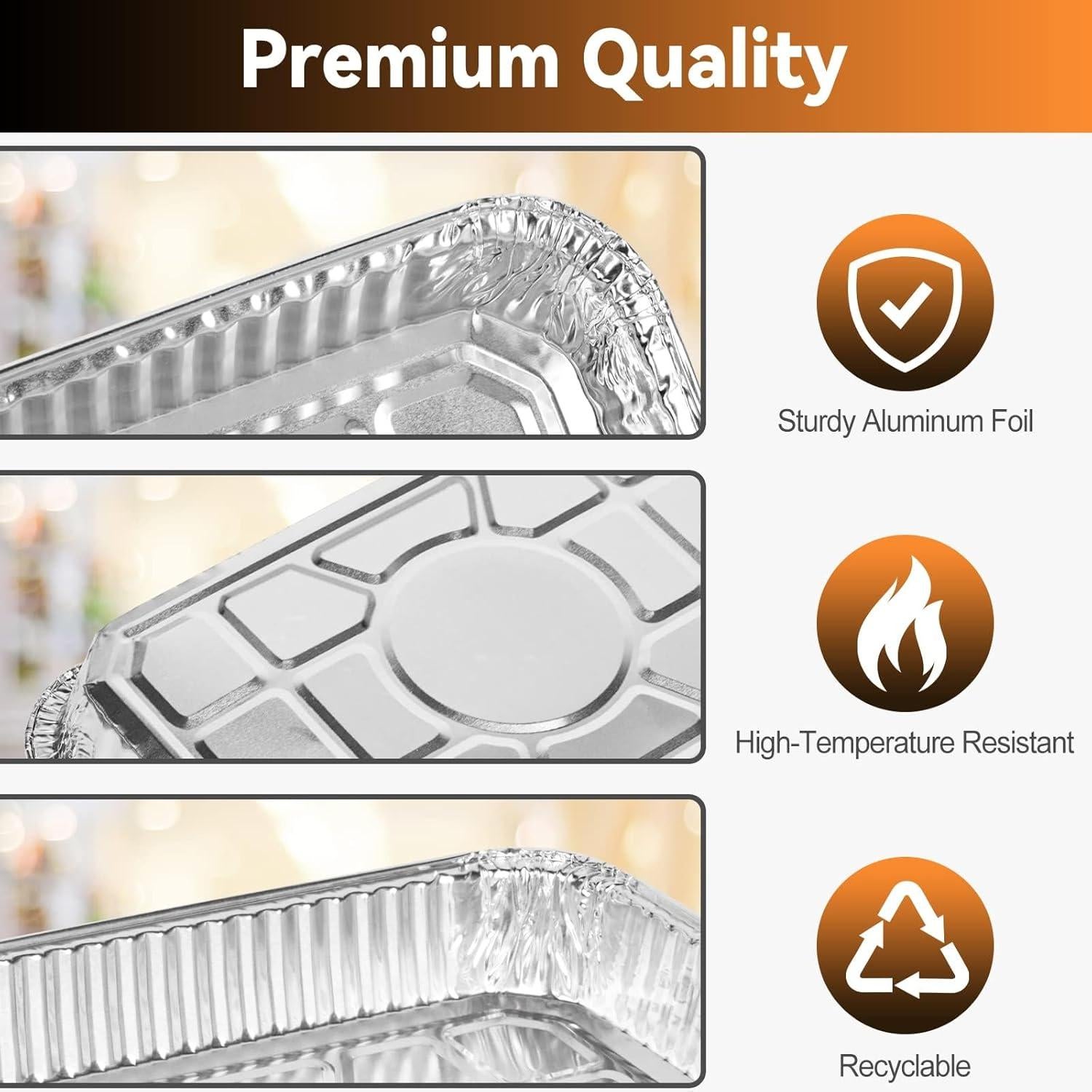 Bandejas de Goteo Desechables SHINESTAR 20-Pack para Weber