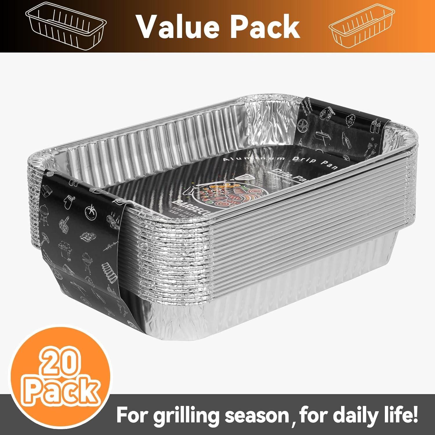 Bandejas de Goteo Desechables SHINESTAR 20-Pack para Weber