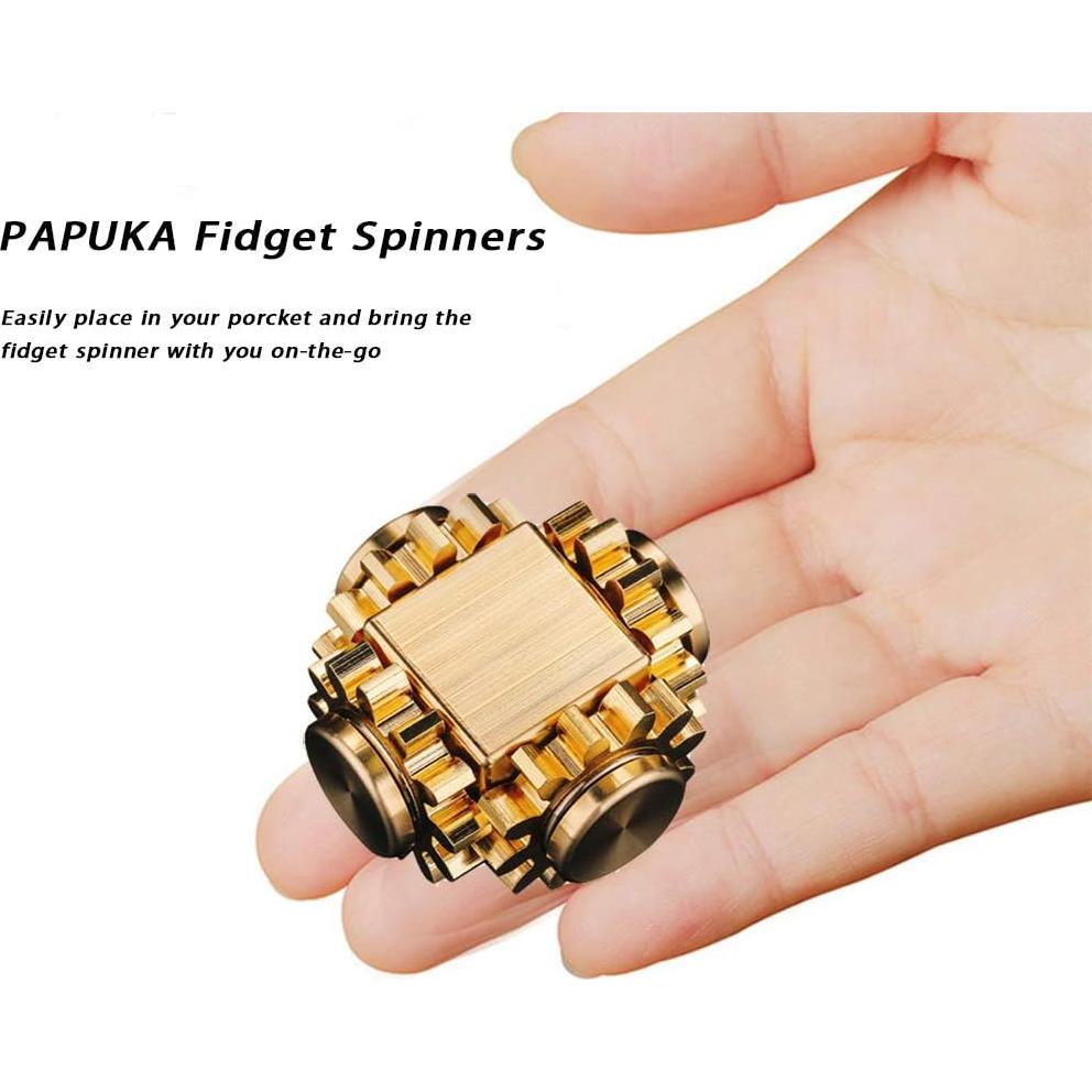 Spinner Antiestrés de Bronce PAPUKA Engranajes Enlace