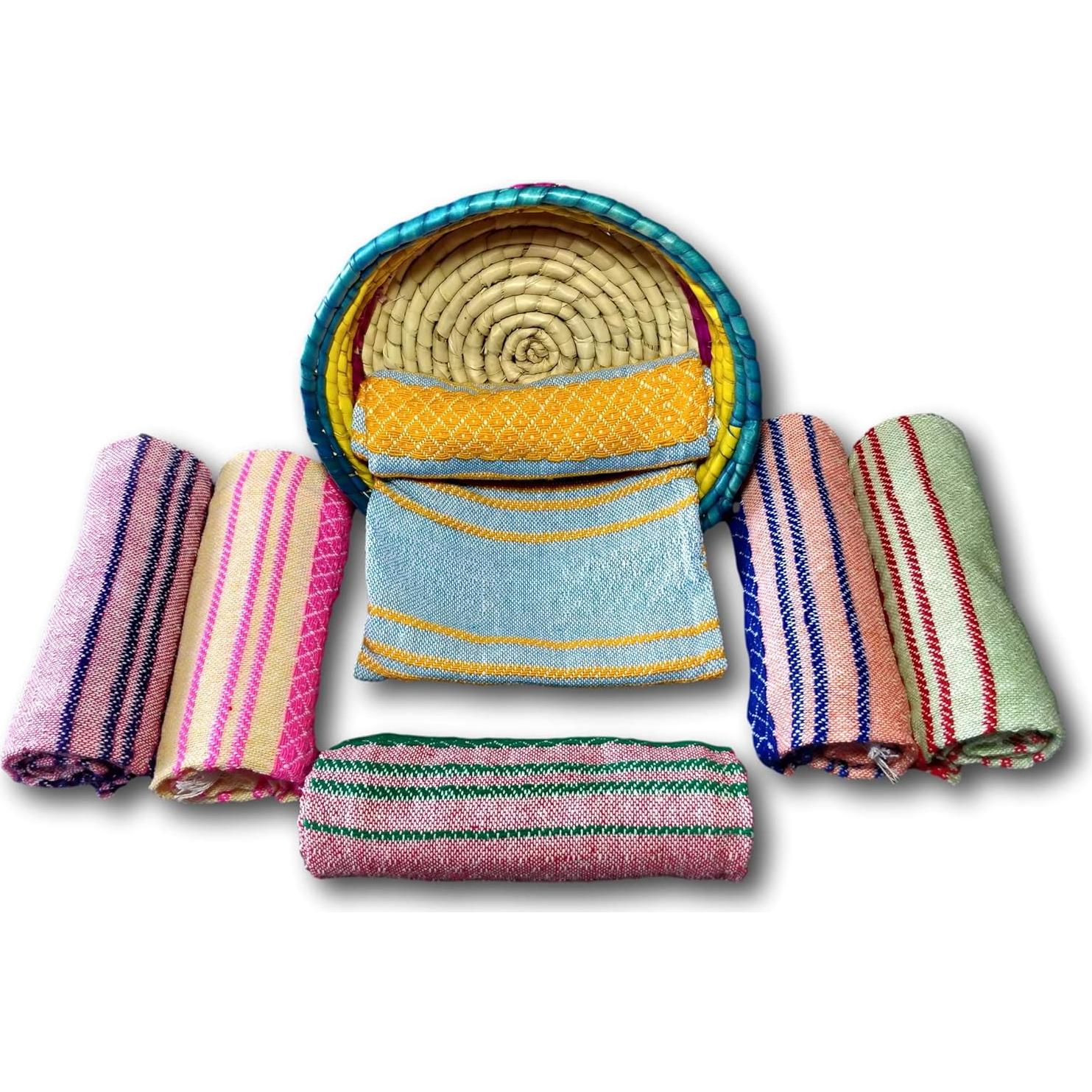 Cestas de Palma Medianas Jacq & Jürgen - 3 Piezas Multicolor