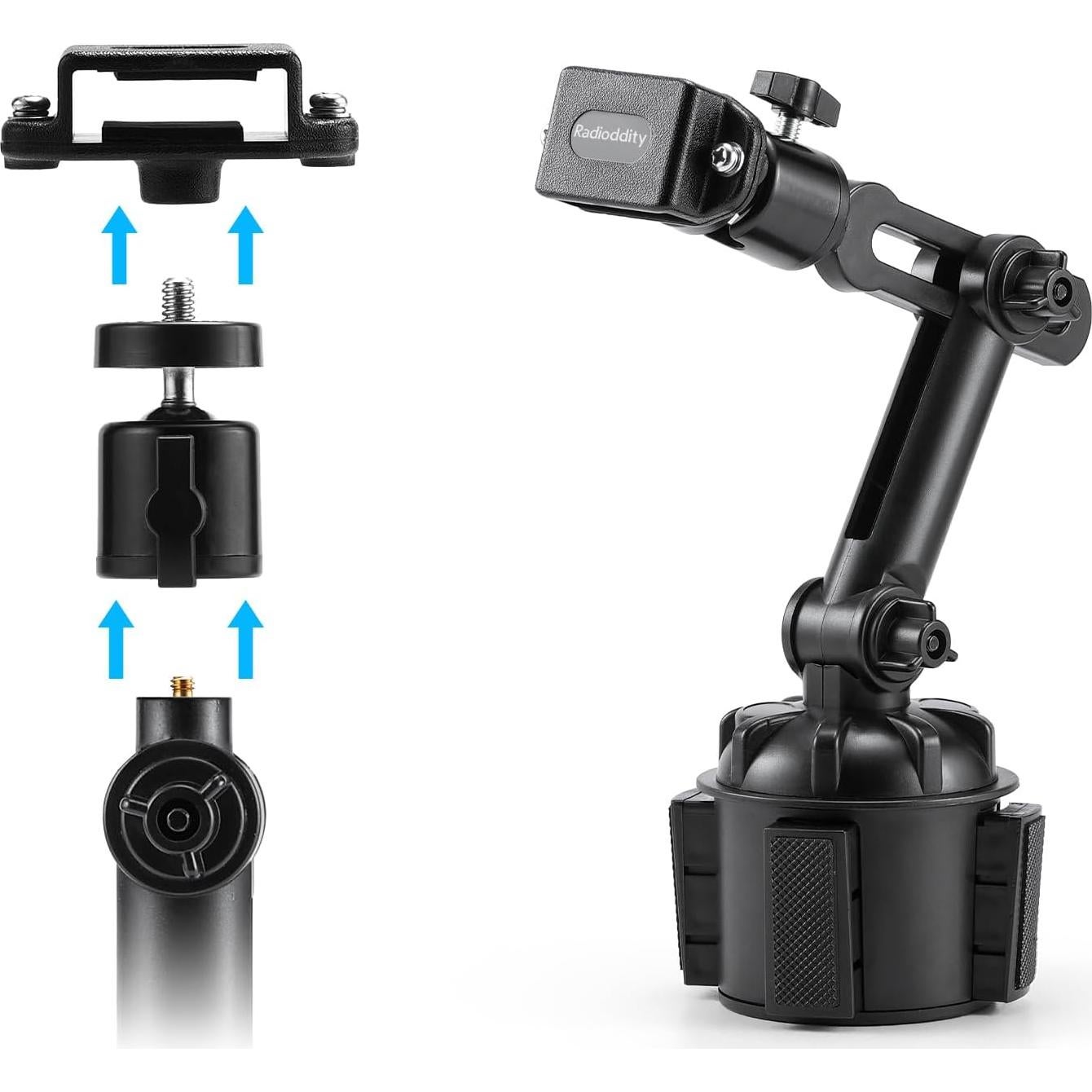Soporte para Radio en Portavasos Radioddity RH1 Ajustable