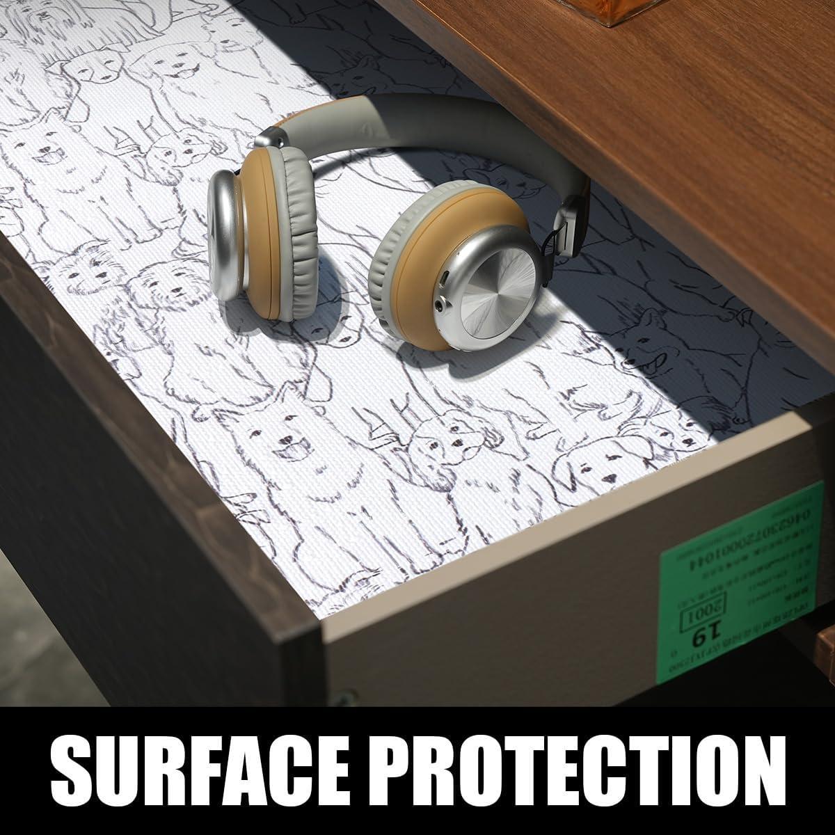 Forro de Estante Amiitay Antideslizante 30.48x300cm Negro