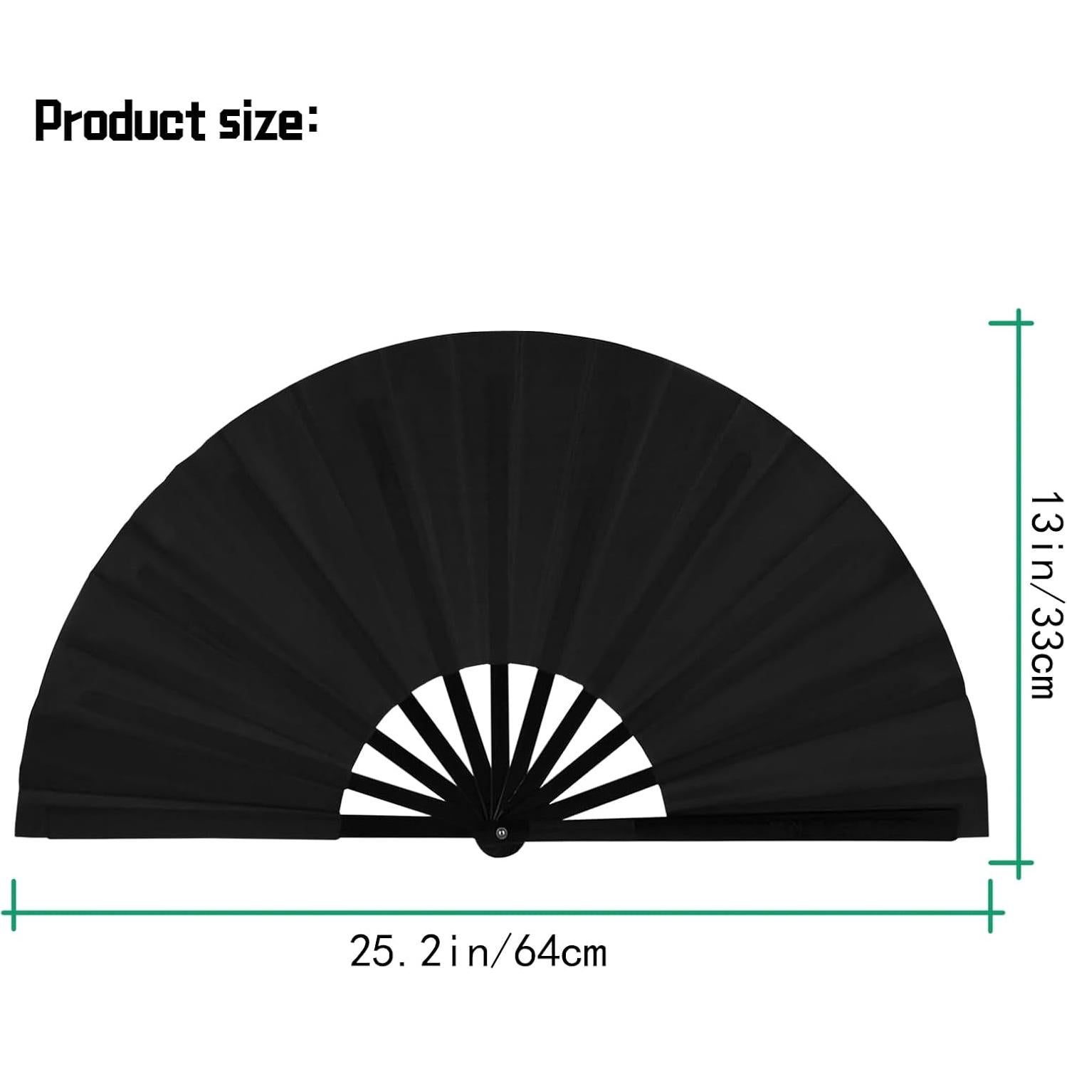 Ventilador Plegable WNWBFM Negro para Bailar en Línea