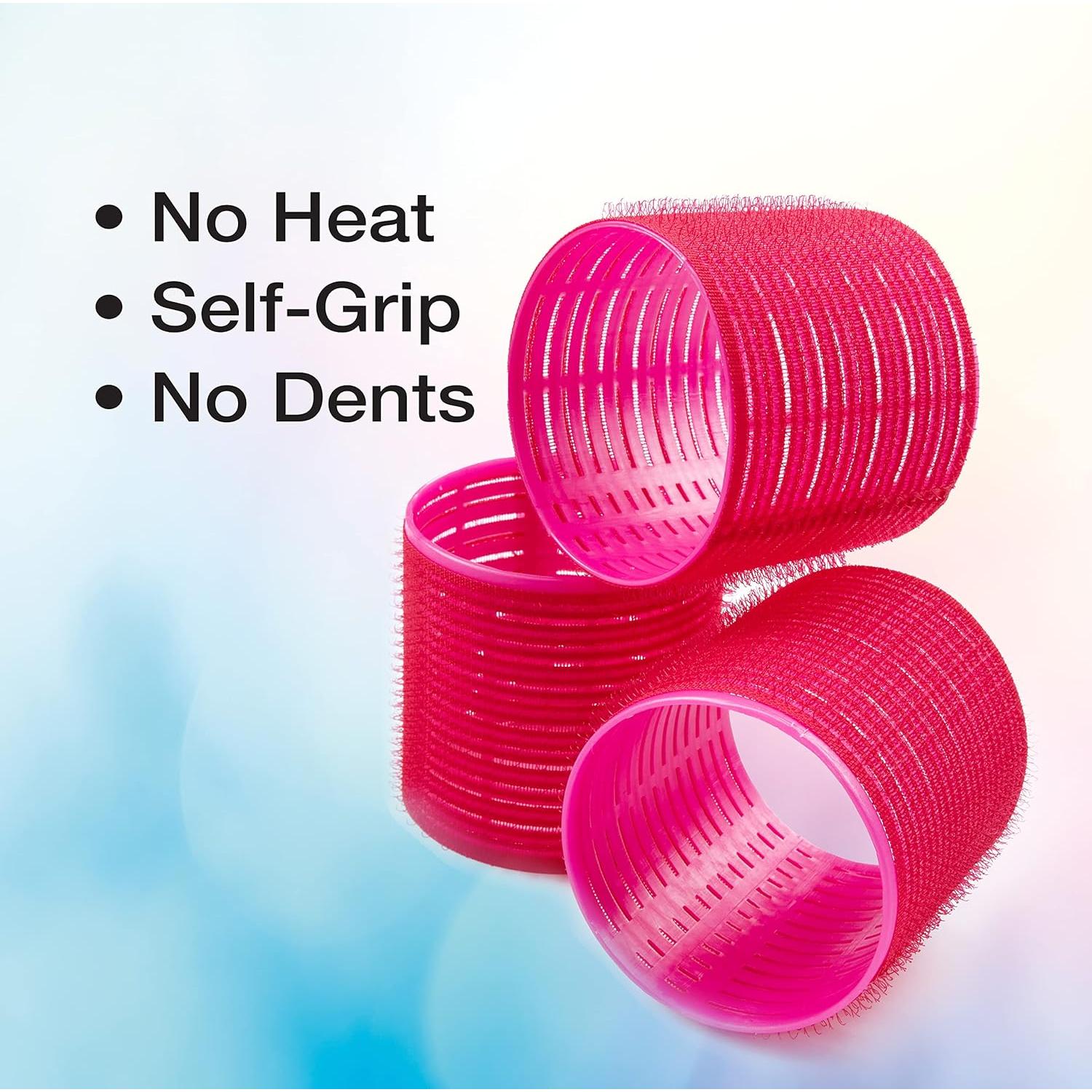 Rulos Sin Calor Conair Jumbo Rosa Fucsia - 9 Piezas