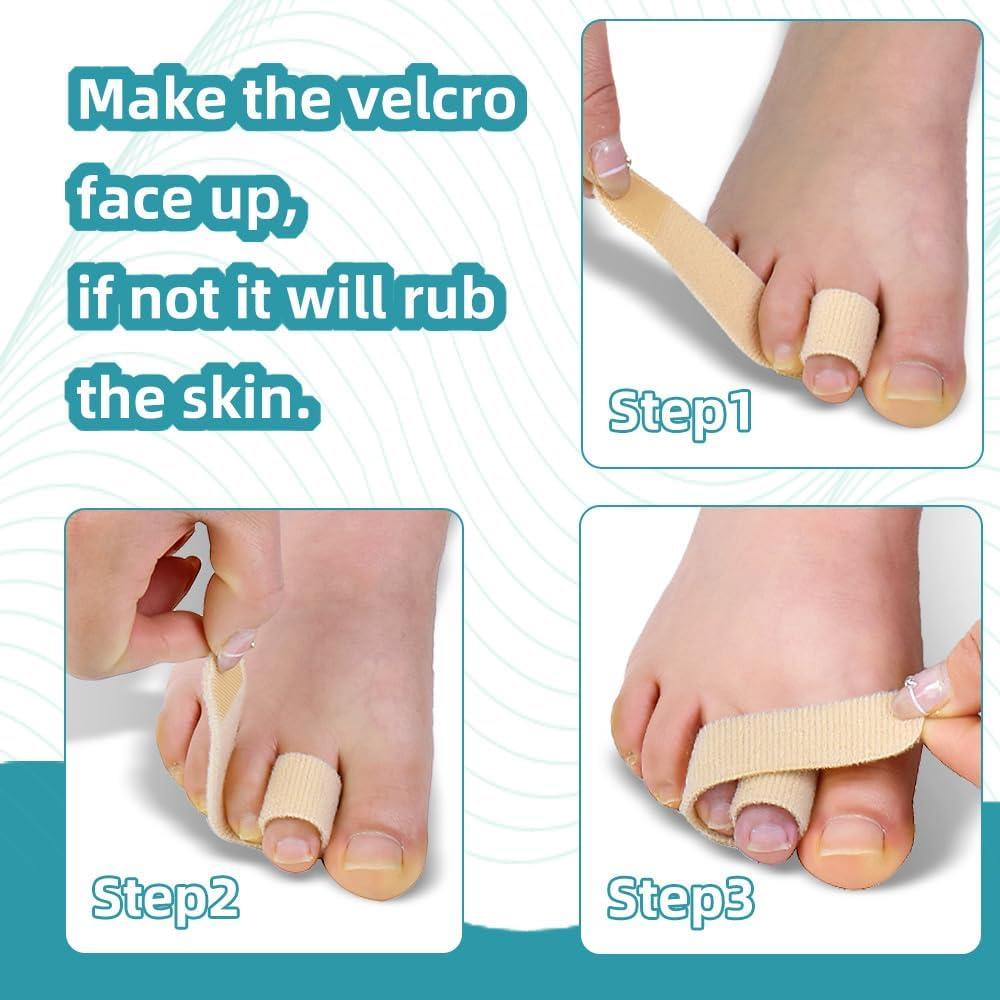 Separadores de Dedos Reutilizables Meidland Beige para Alineación