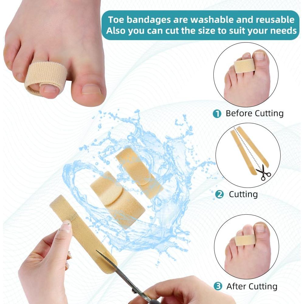 Separadores de Dedos Reutilizables Meidland Beige para Alineación