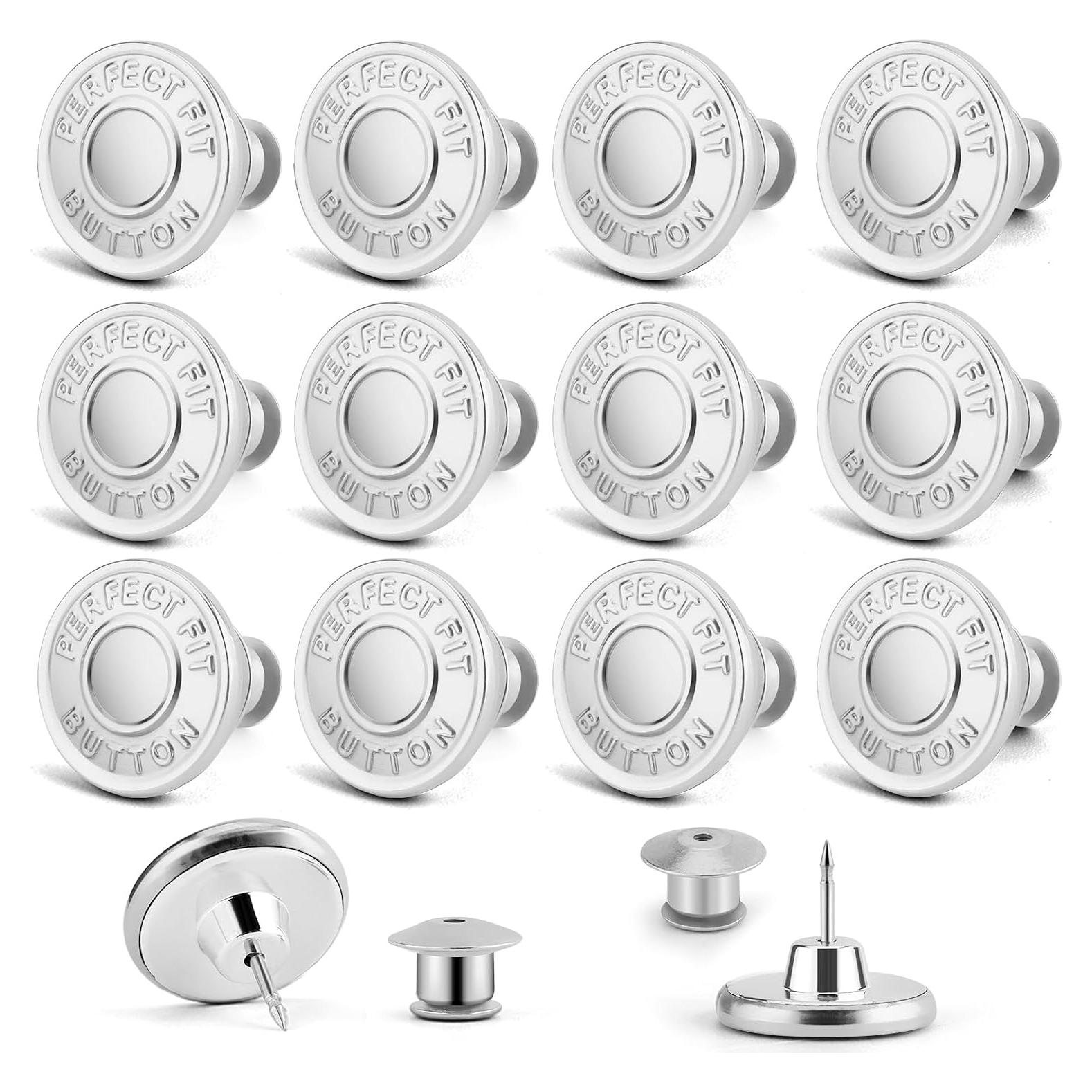 Botones de Reemplazo para Jeans Wgbon - 12 Piezas Ajustables