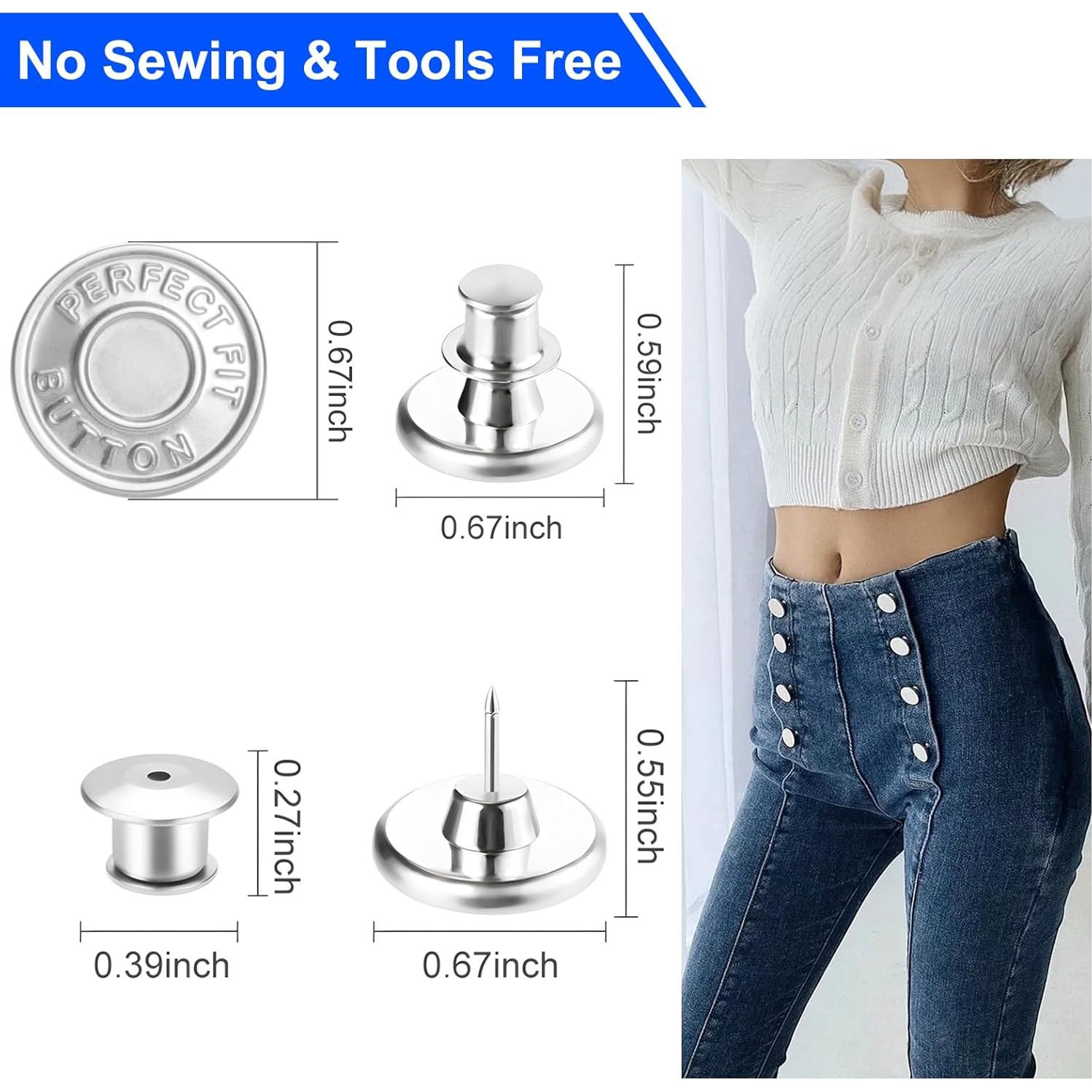 Botones de Reemplazo para Jeans Wgbon - 12 Piezas Ajustables