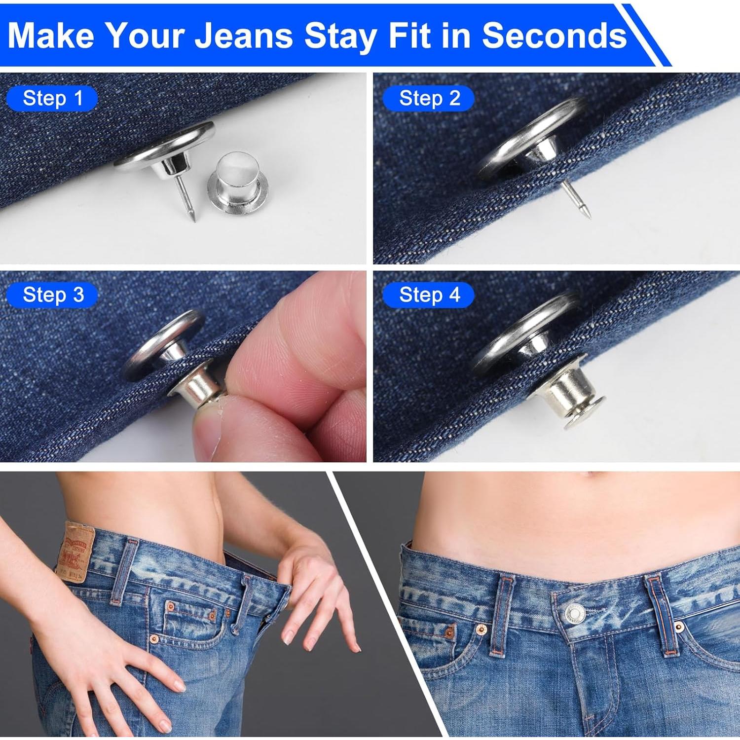 Botones de Reemplazo para Jeans Wgbon - 12 Piezas Ajustables