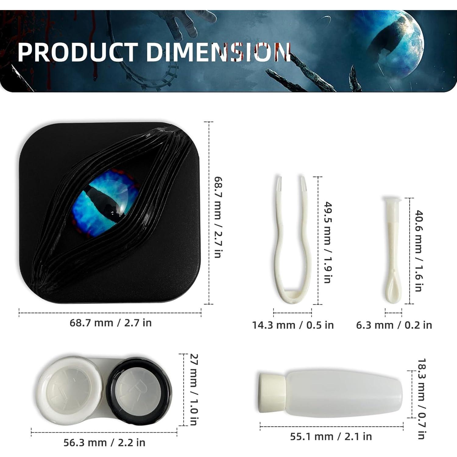 Estuche para Lentes de Contacto UpaClaire Ojo Místico Azul