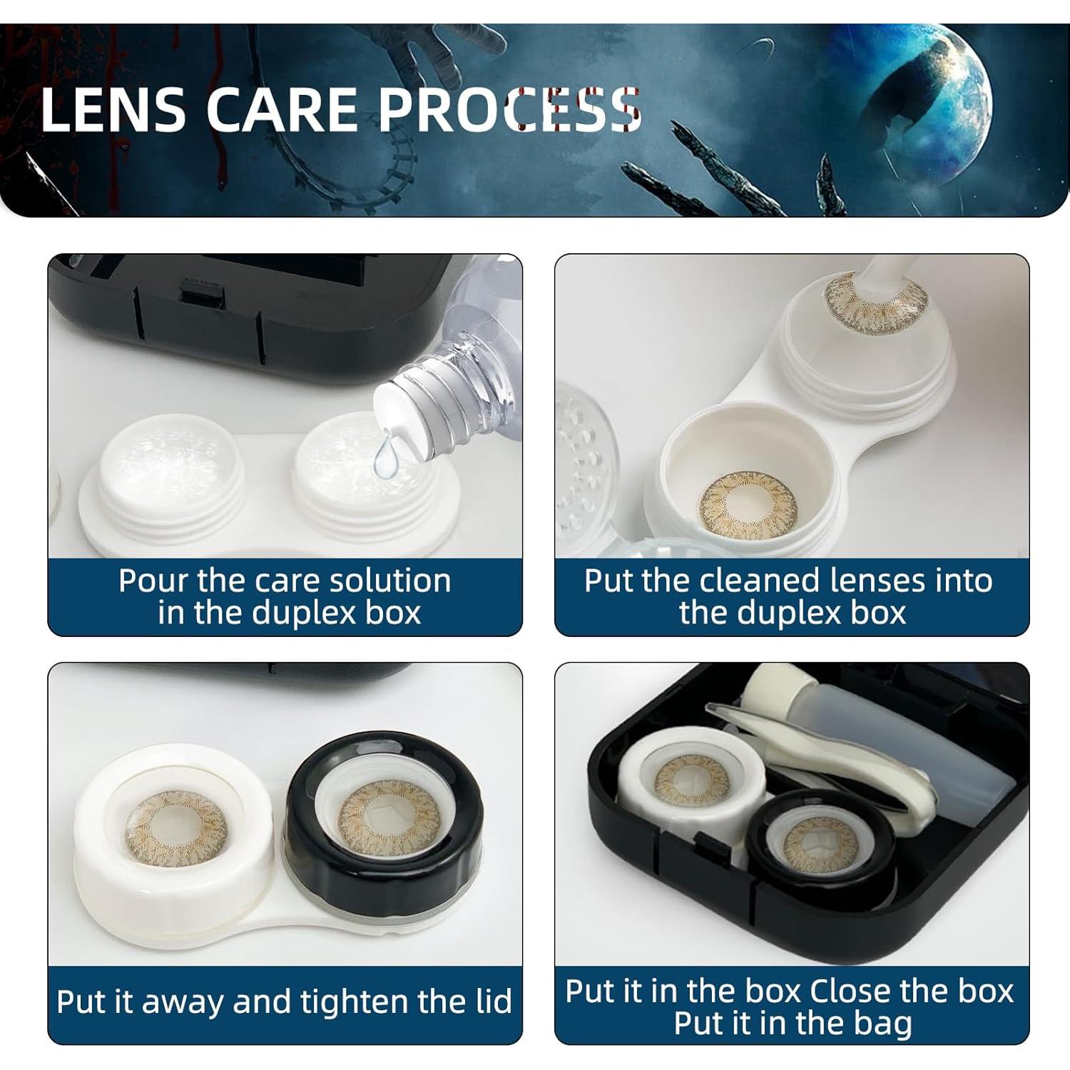 Estuche para Lentes de Contacto UpaClaire Ojo Místico Azul