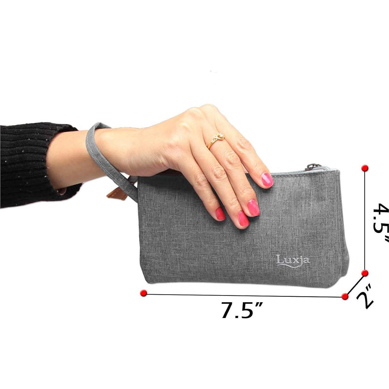 Bolsa Organizador de Aceite Esencial LUXJA - 9 Botellas Gris