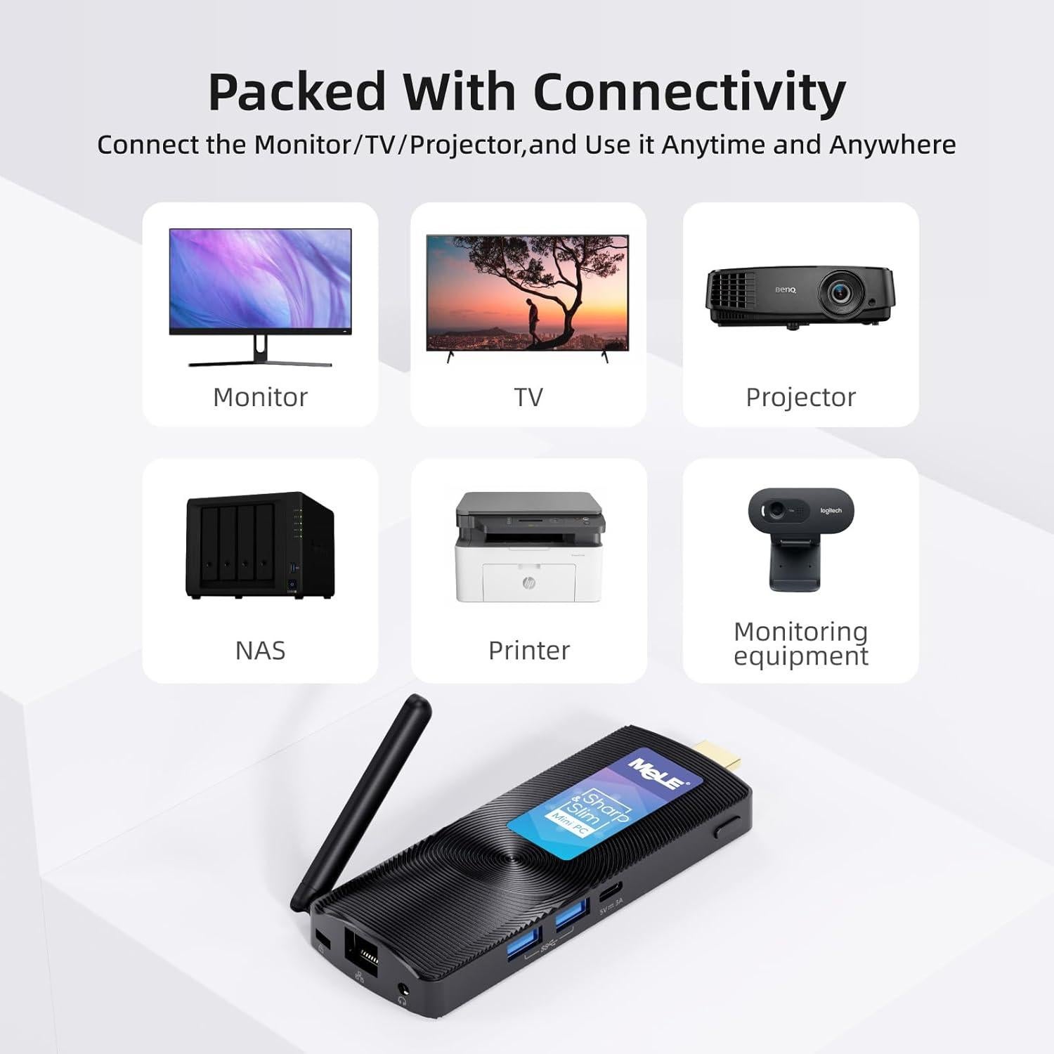 Mini PC Stick MeLE PCG02 J4125 8GB 256GB 4K HDMI