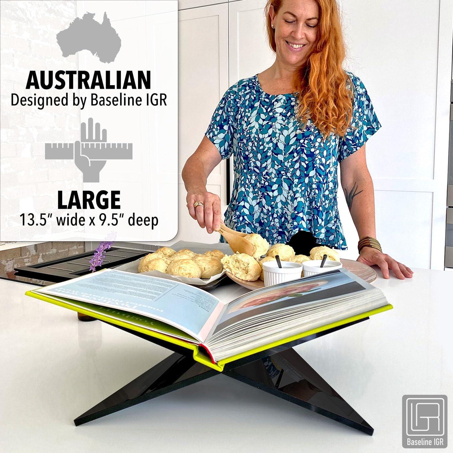 Soporte de Libros Acrílico Baseline IGR Grande Negro 32x24x14 cm