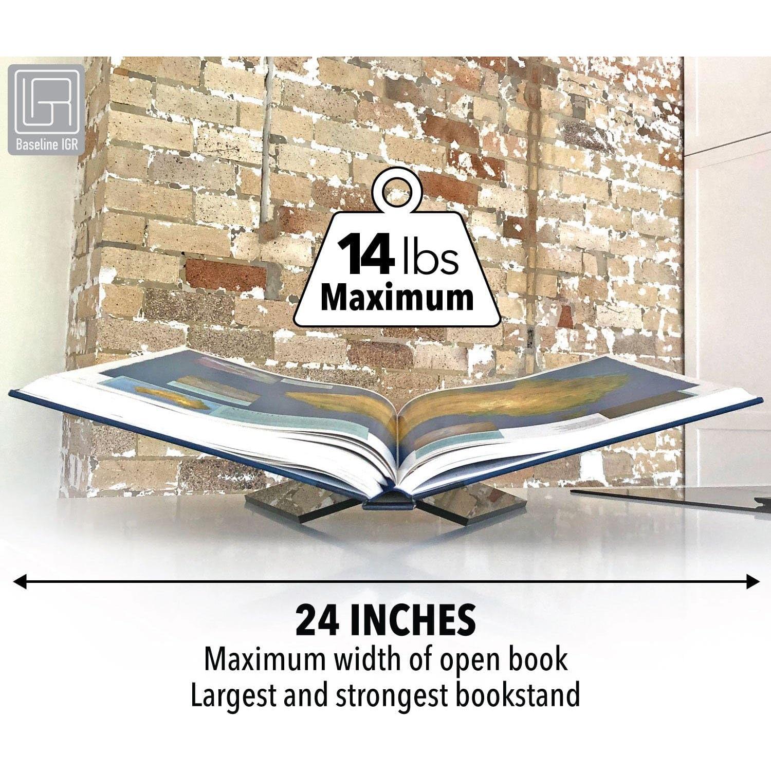 Soporte de Libros Acrílico Baseline IGR Grande Negro 32x24x14 cm