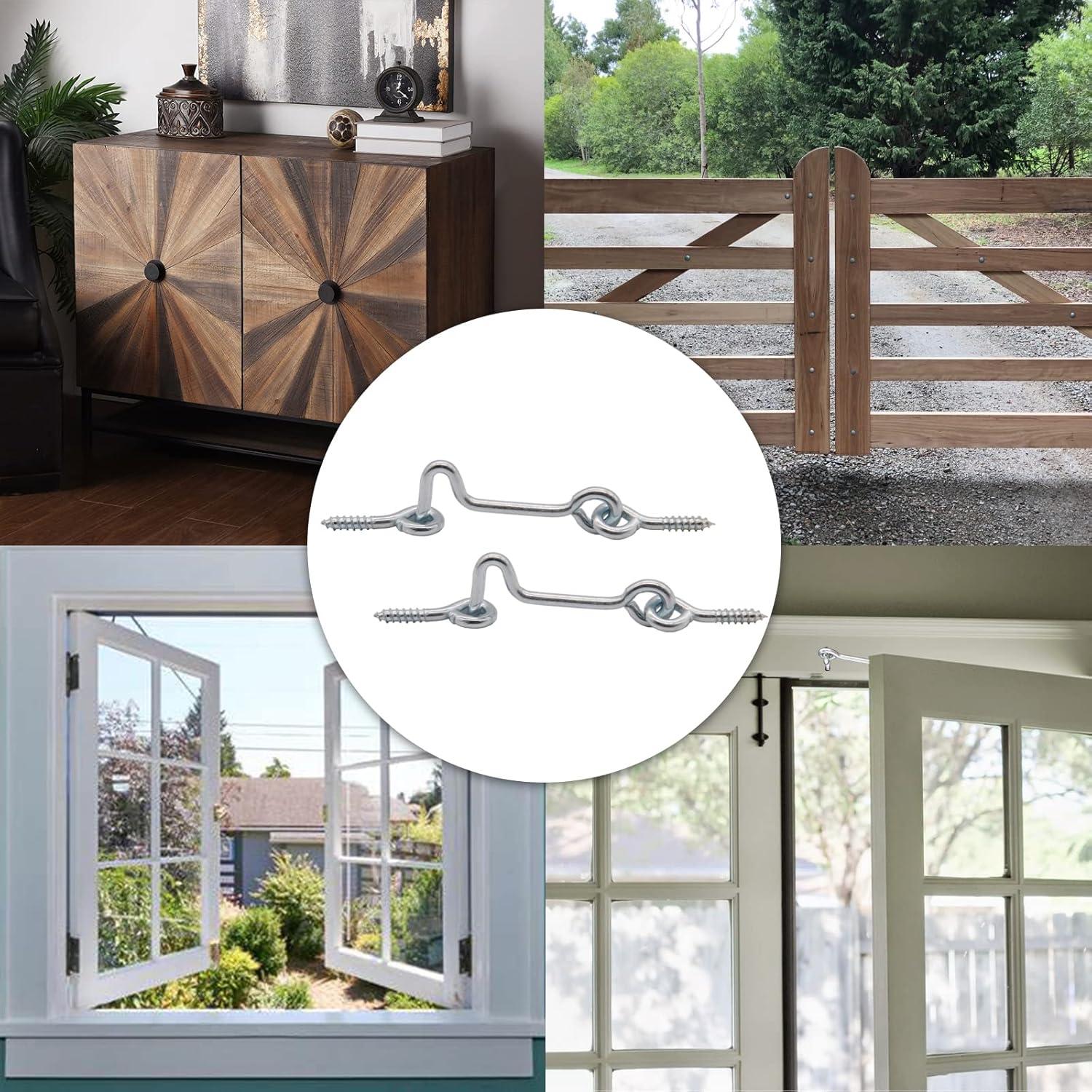 Cierre Ojo Giratorio Plateado Jersvimc 38mm - 8 Piezas