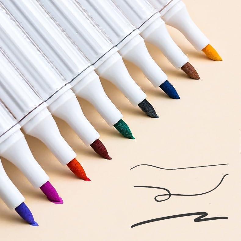 Marcadores Acrílicos Sharxart, 9 Colores con Punta de Pincel