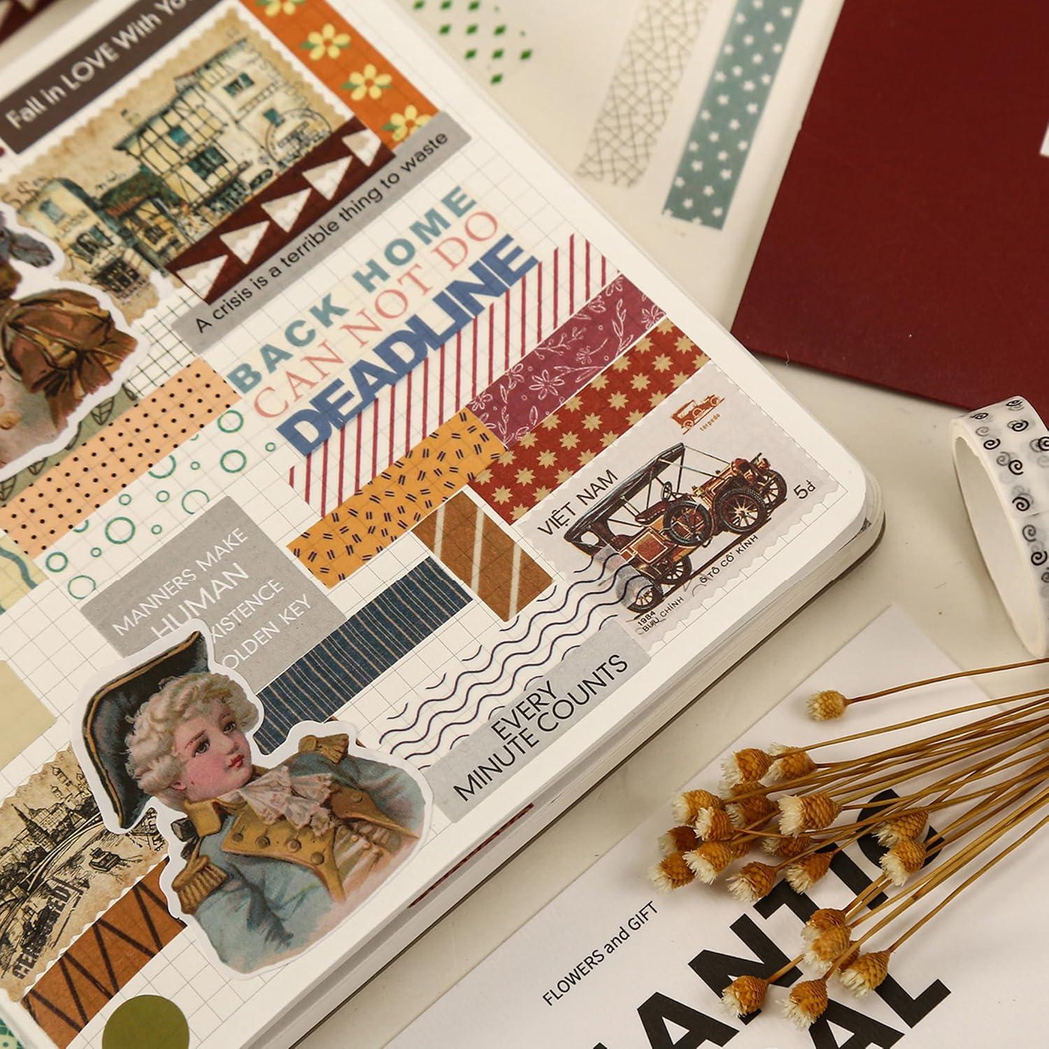 Cinta Washi YUBBAEX 20 Rollos 10mm x 2m Patrones Vibrantes