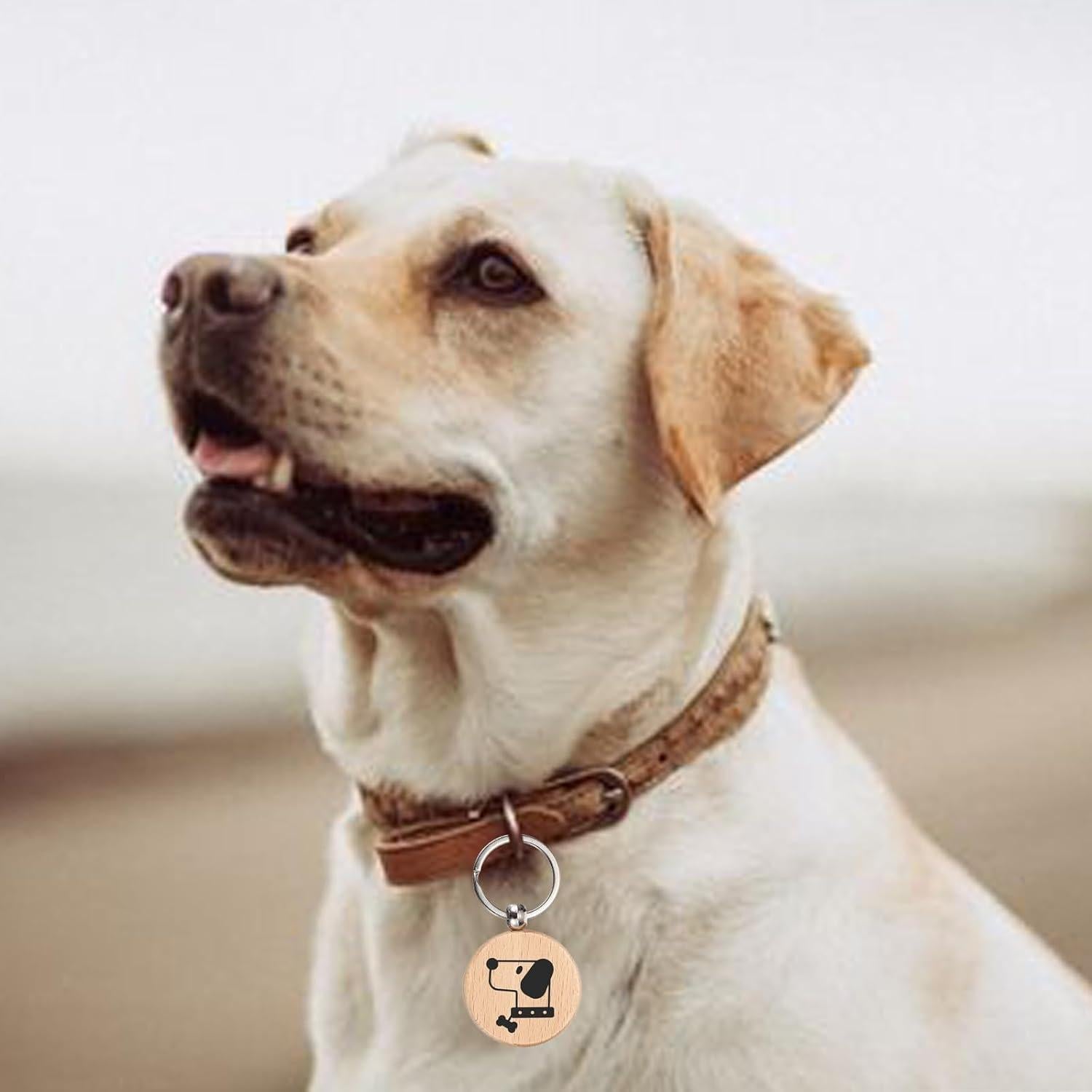 Etiquetas de Llave de Madera JUXYES 100 PCS 40mm para Grabado