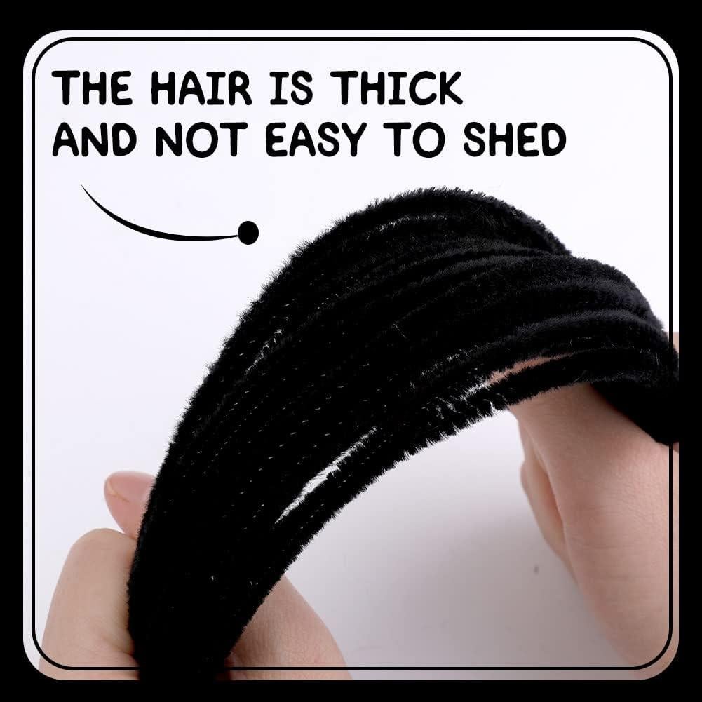 180 Limpiadores de Tubos Chenille Negros SHWAKK 30 cm Manualidades