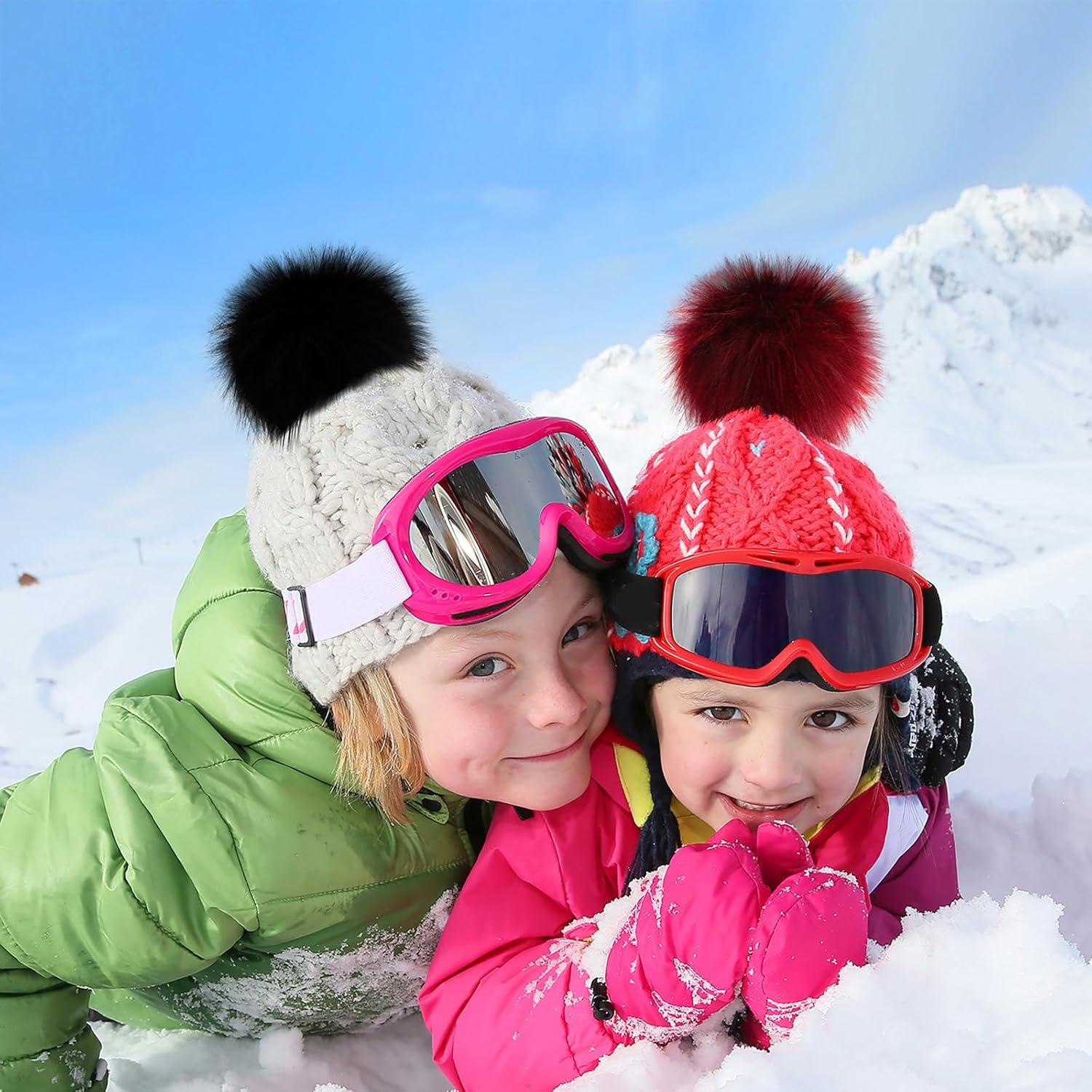 Pompones de Piel Sintética Tatuo 16 Piezas con Botón Presionable