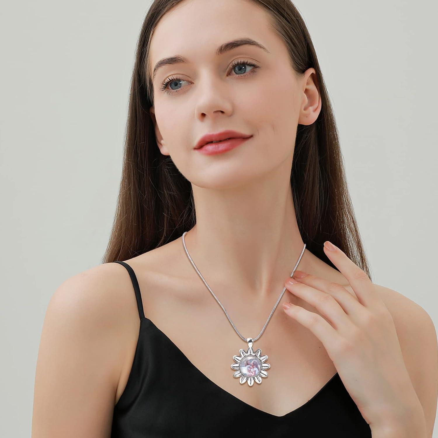 NBEADS 10 Conjuntos de Pendientes Flor de Sol con Cabochones