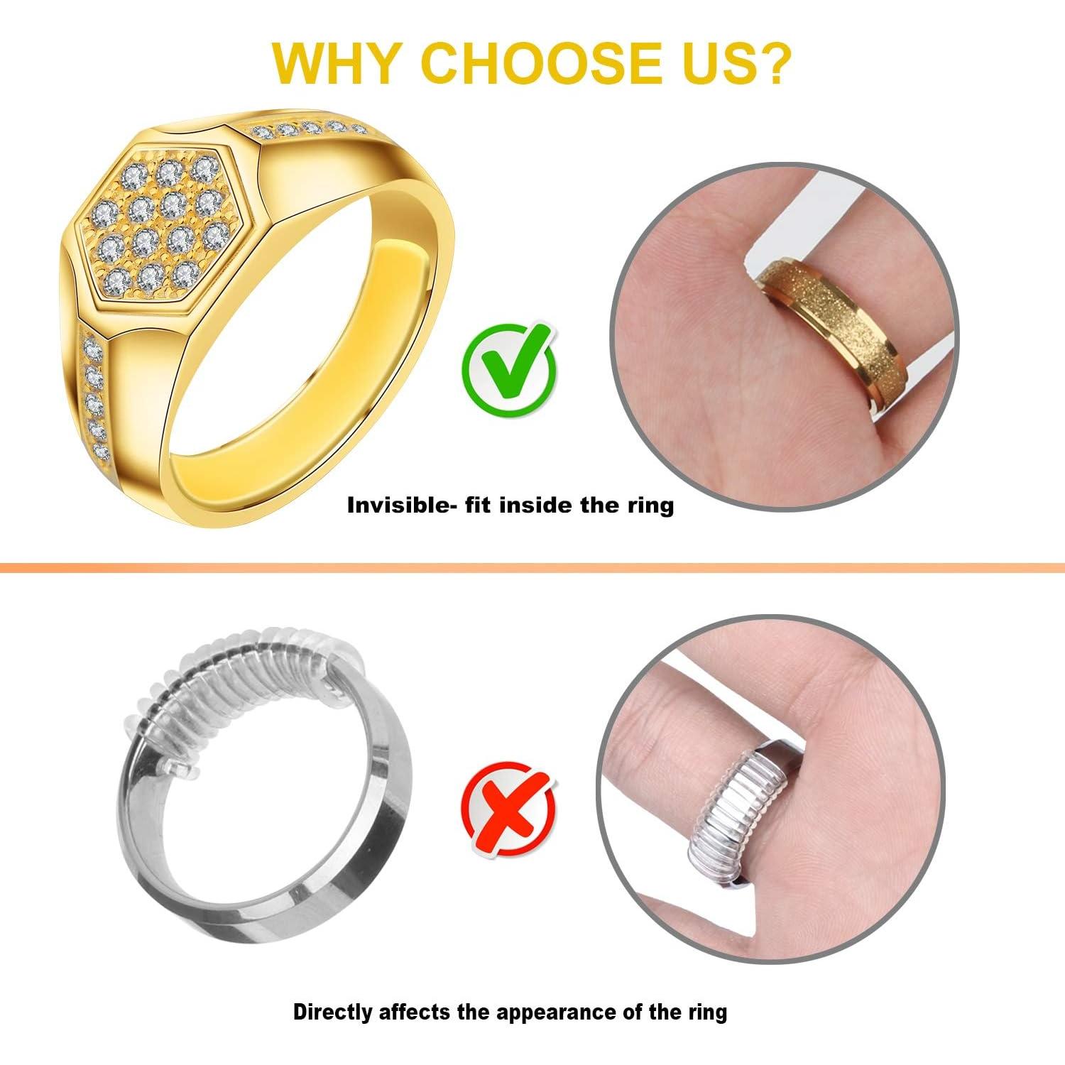 Ajustador de Tamaño de Anillo Feramox 48 PCS Silicona TPU