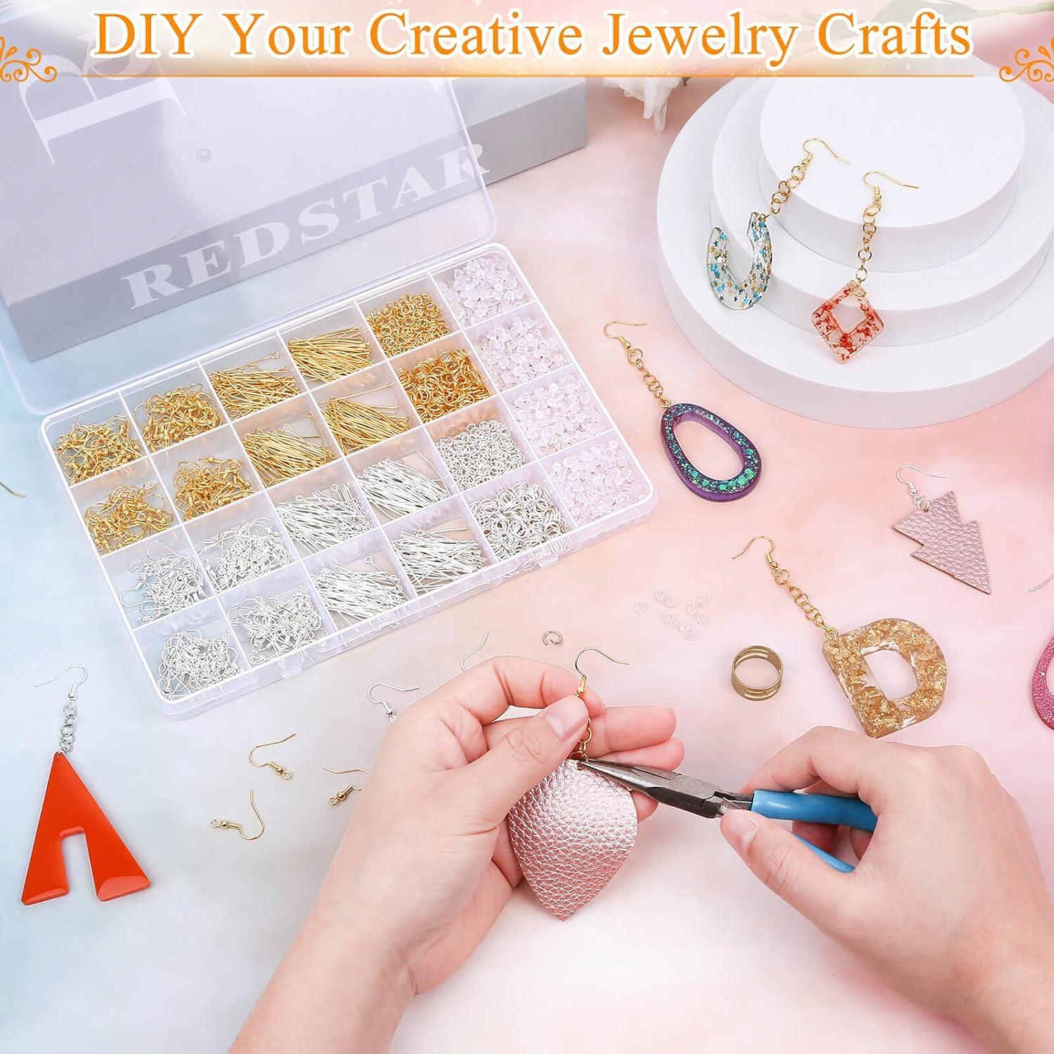 Kit de Fabricación de Pendientes Modacraft 2000 Piezas Hipoalergénico