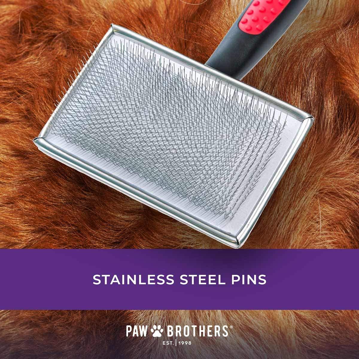 Cepillo Slicker Plano Paw Brothers Mediano para Perros