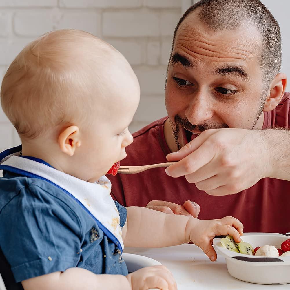 Set de Cubiertos de Madera para Niños YFWOOD - 4 Piezas