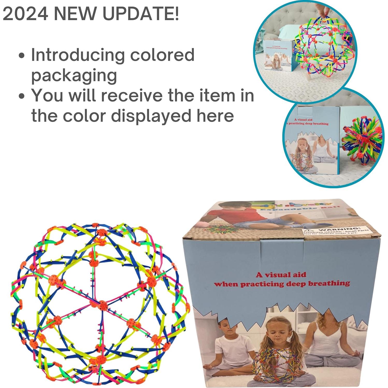 Bola Expandible 4E's Novelty, Esfera Sensorial Multicolor