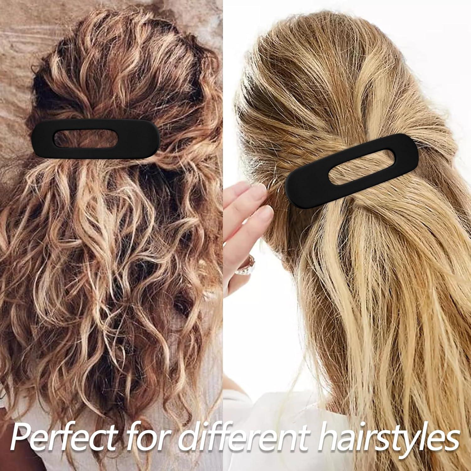 Pinzas Planas Velscrun para Cabello Grueso y Fino - 4 Piezas