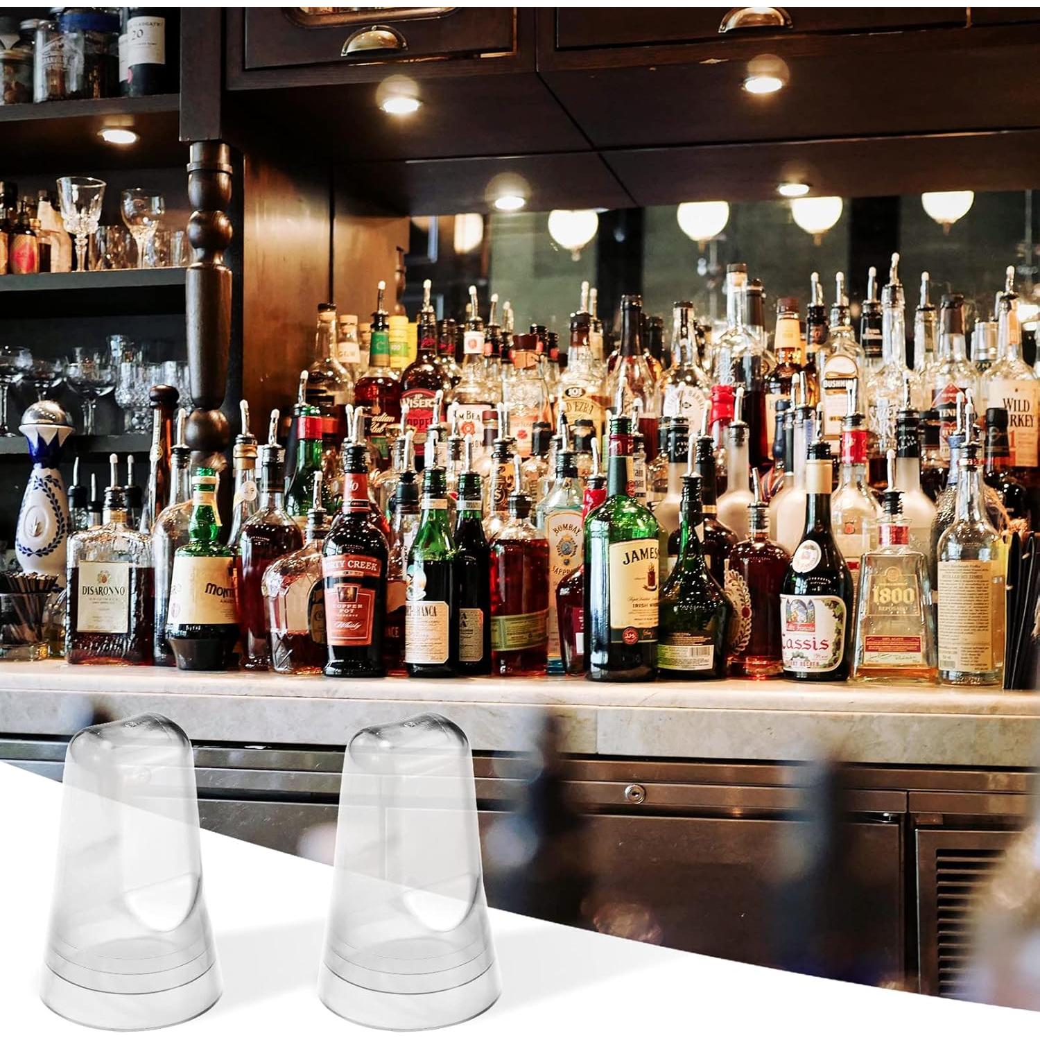 Chengu 24 Tapas de Botellas de Licor Transparentes para Cocina