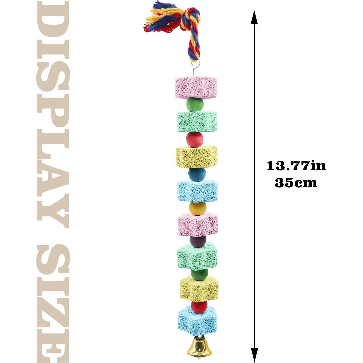 Paquete de 2 Juguetes para Masticar Aves Dnoifne 35 CM