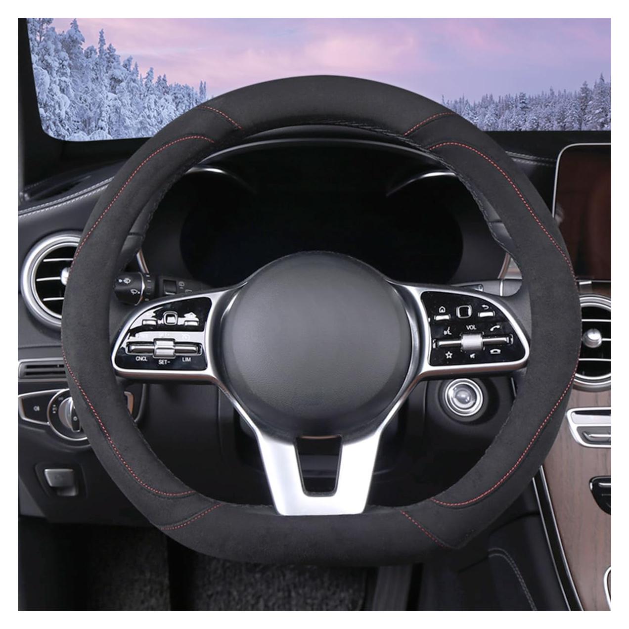 Cubierta de Volante Suave WJMZ Forma D 37-38 cm Negra