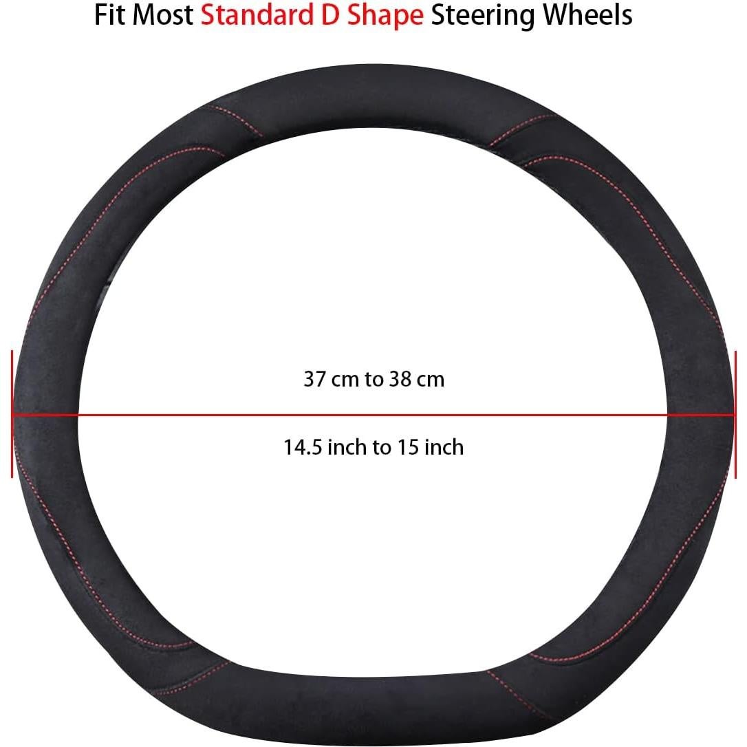 Cubierta de Volante Suave WJMZ Forma D 37-38 cm Negra