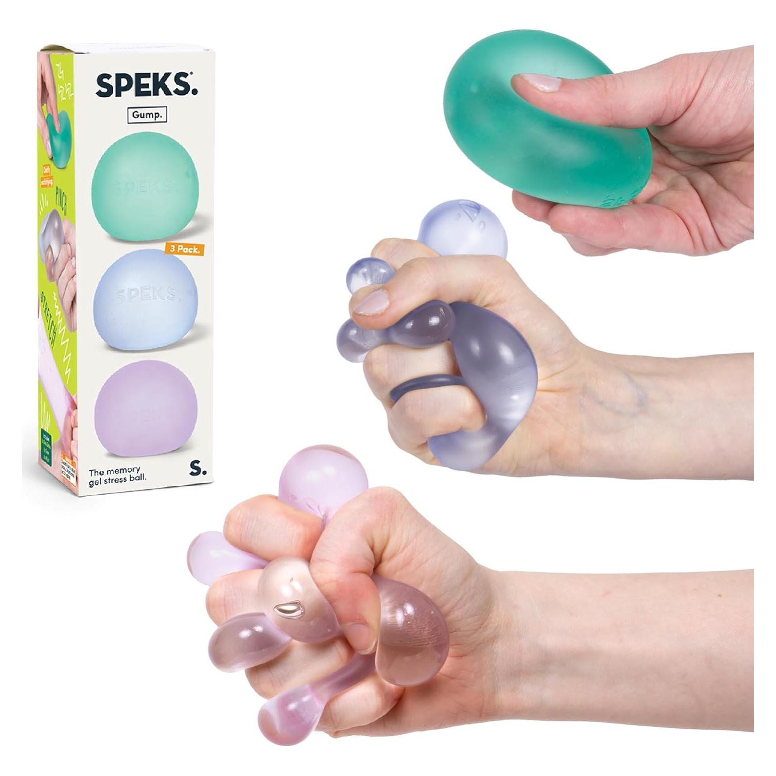 Pelotas Antiestrés Speks Gump - Juguete Squishy 3 Piezas