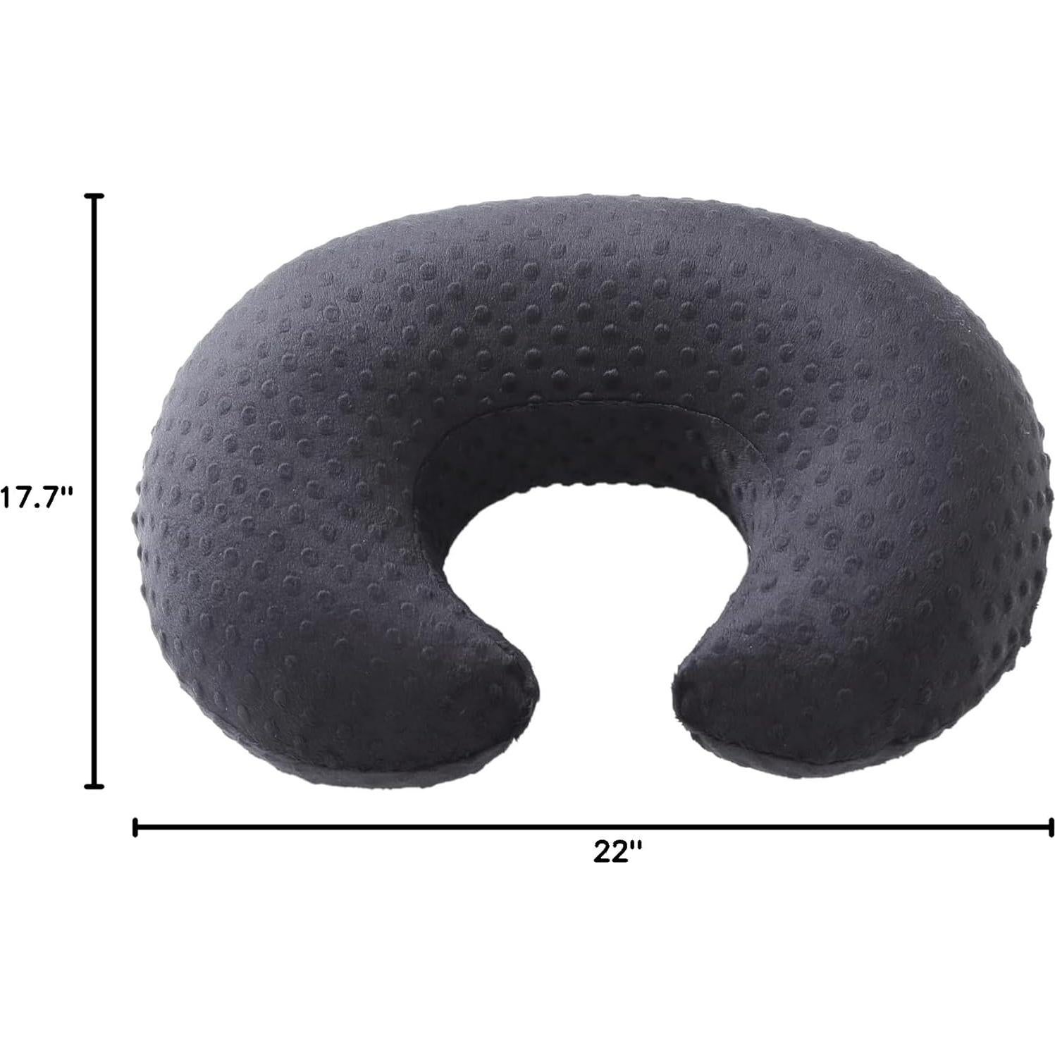 Almohada de Lactancia DONOMILO Semicircular Negra 55.88x44.96cm