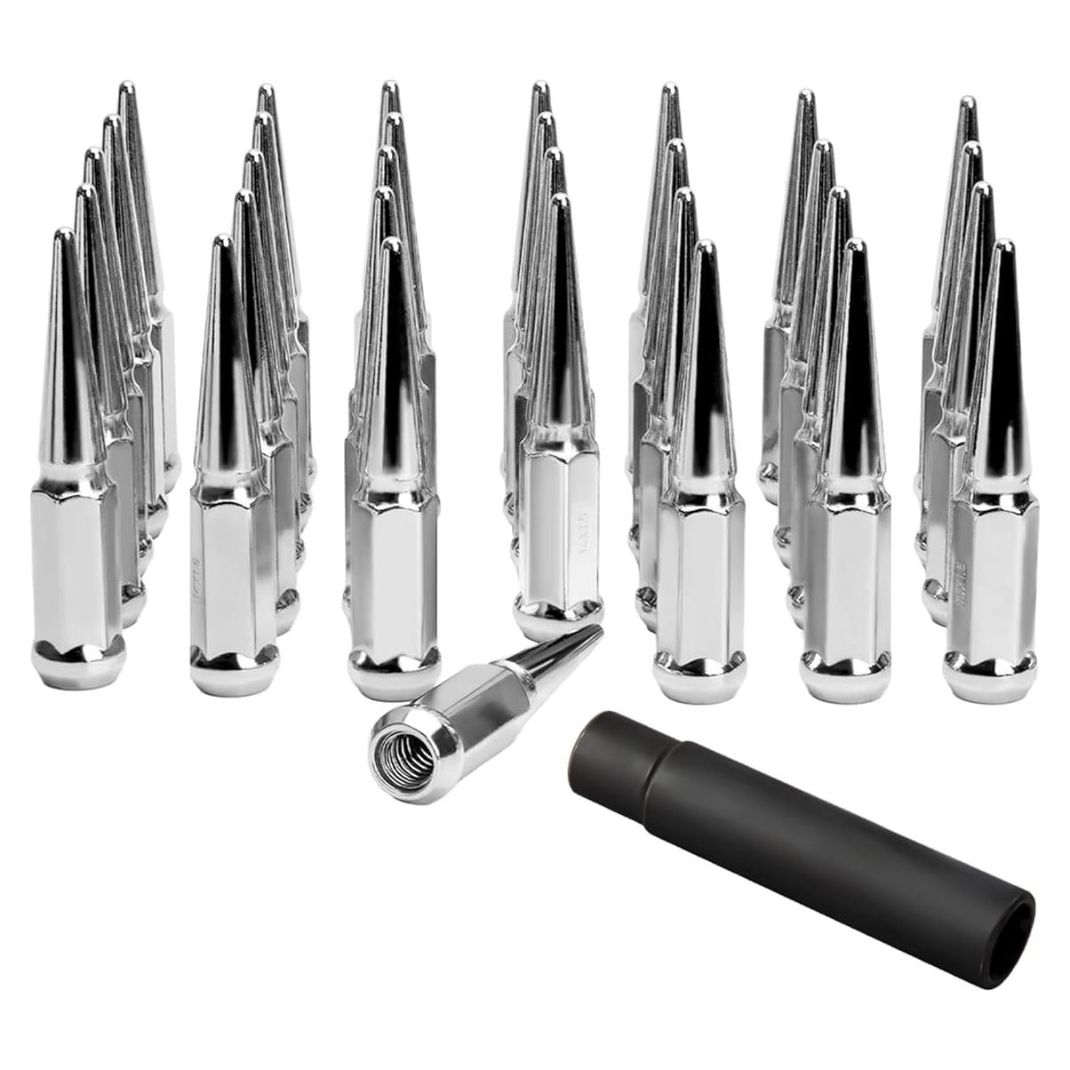 Tuercas de Pico M14x1.5 Cromo Glorider 32pcs con Llave