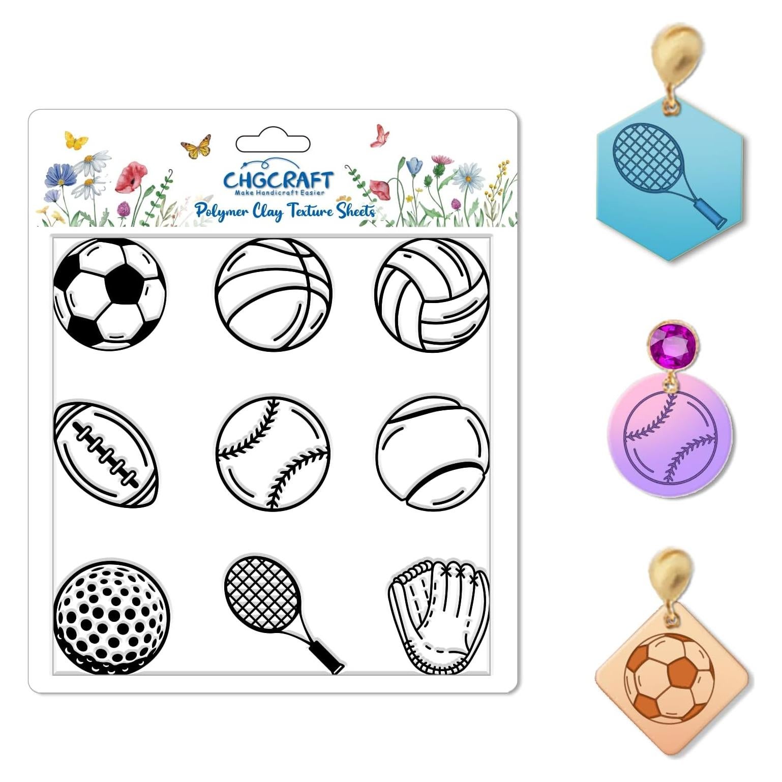 Plantilla de Textura de Arcilla Polimérica CHGCRAFT 14x14 cm