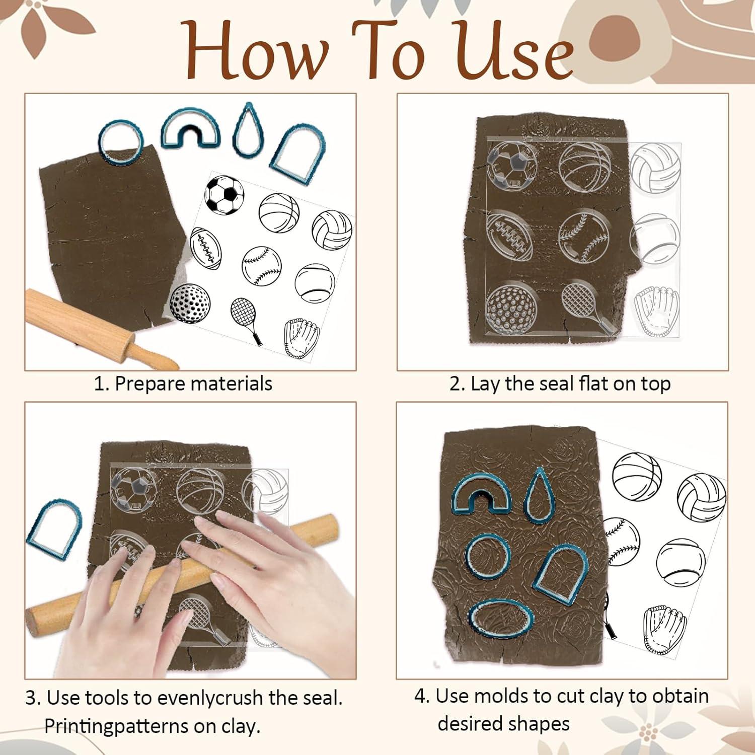 Plantilla de Textura de Arcilla Polimérica CHGCRAFT 14x14 cm