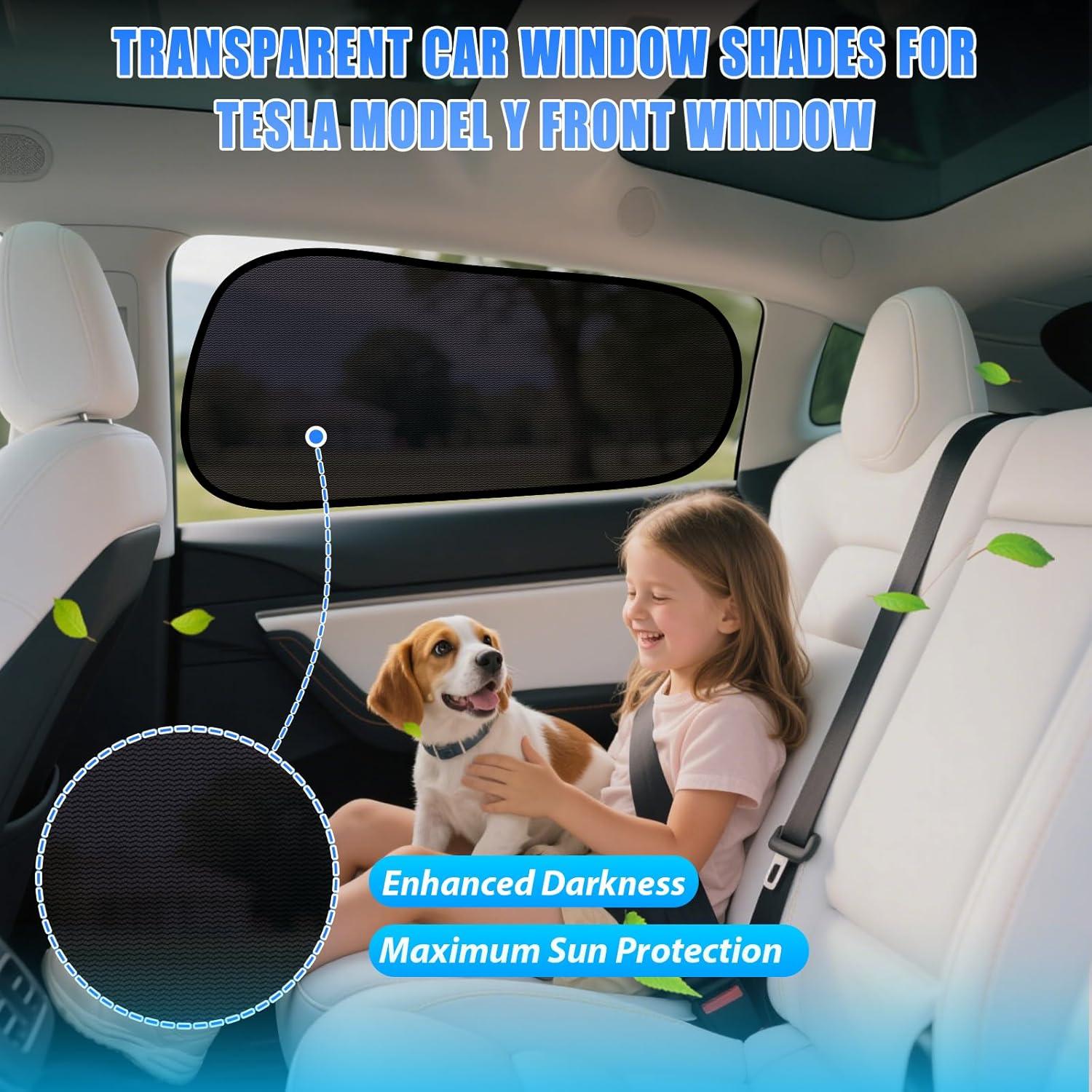 Sombrilla Semitransparente ZATOOTO para Ventana Tesla Model Y