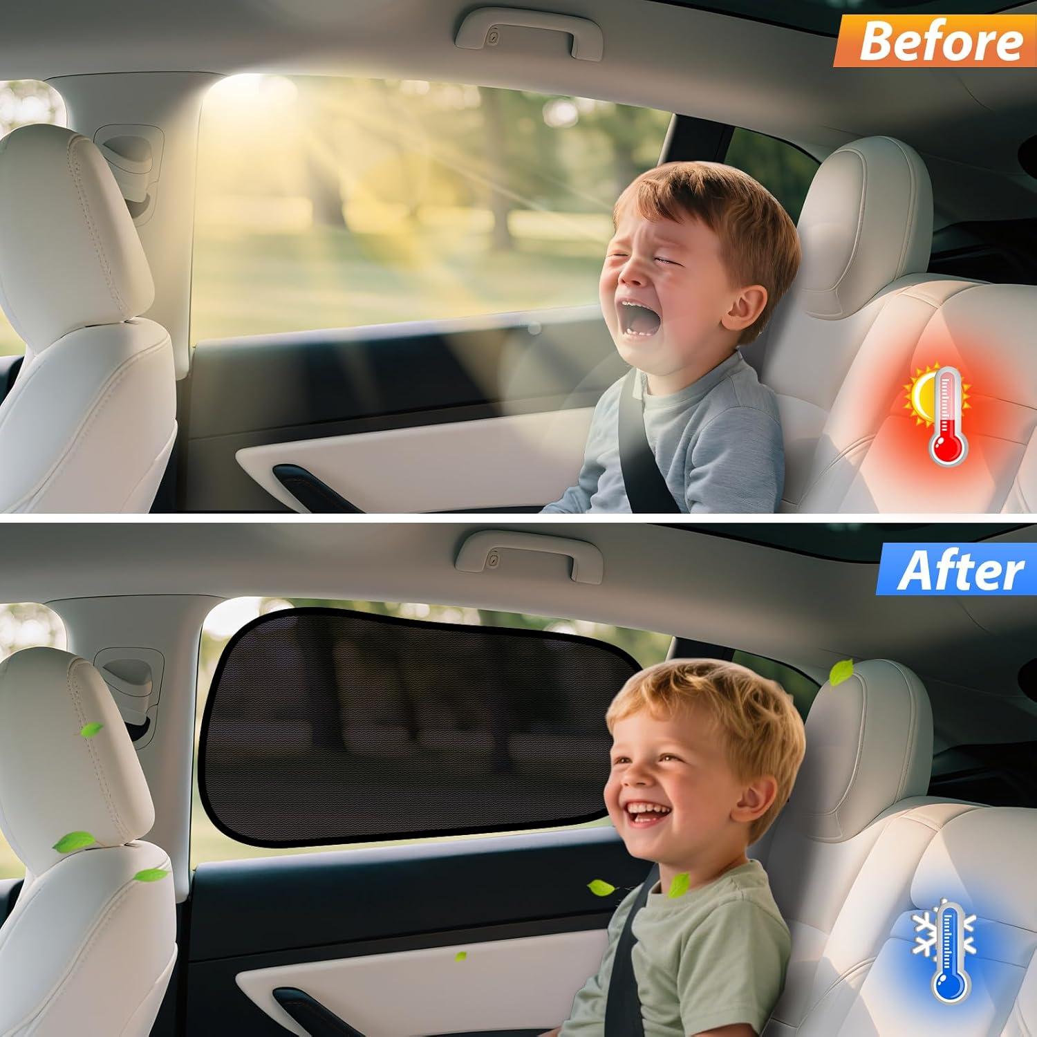 Sombrilla Semitransparente ZATOOTO para Ventana Tesla Model Y