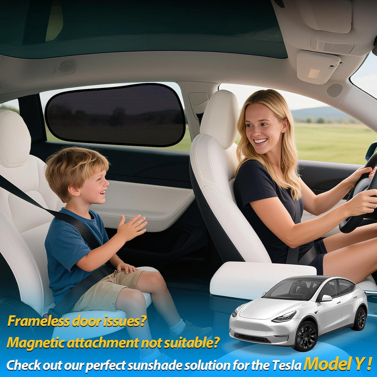 Sombrilla Semitransparente ZATOOTO para Ventana Tesla Model Y