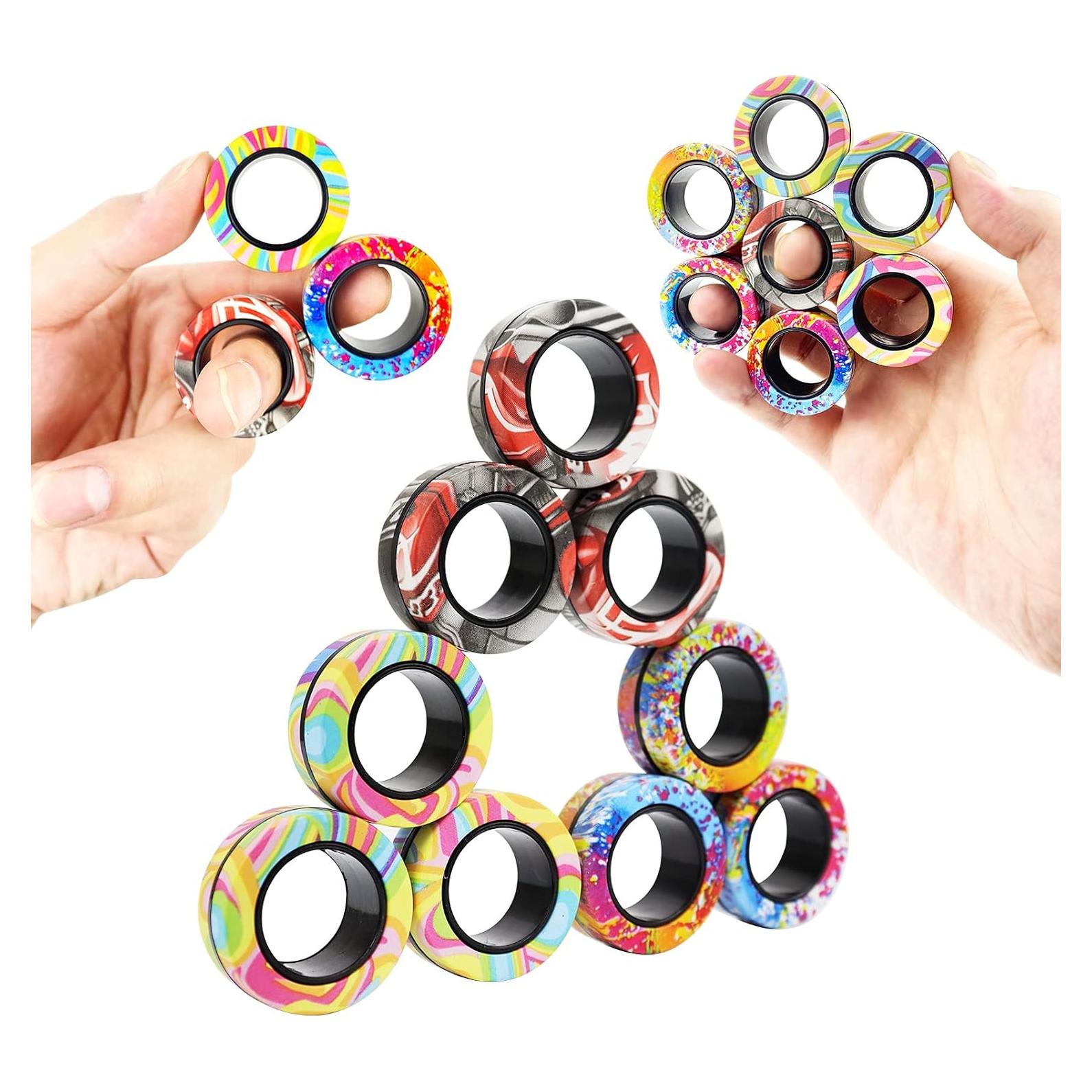 Juego de 9 Anillos Magnéticos Antiestrés MBOUTrising