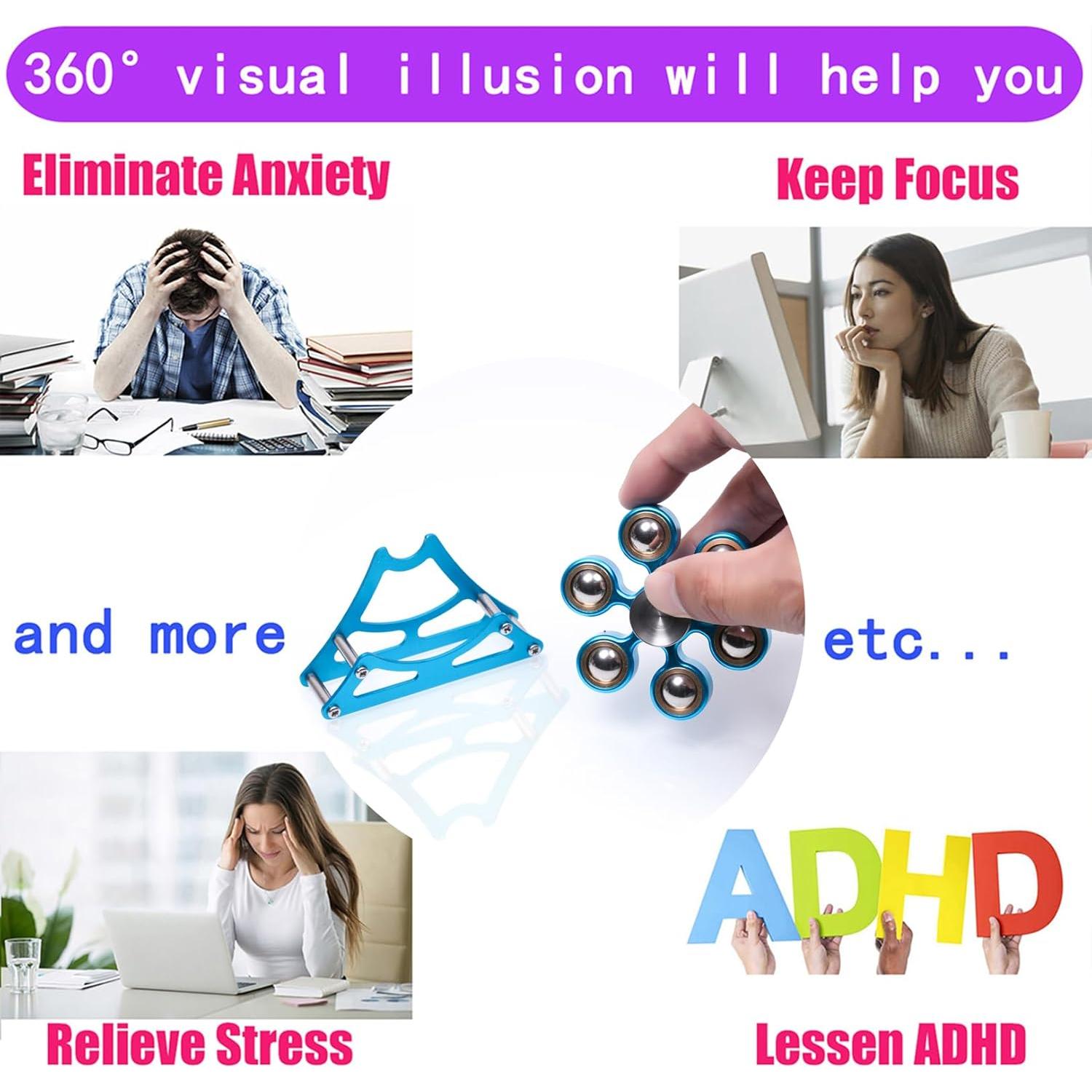 Spinner de Rueda de la Fortuna Samisolera 7.11 cm Alivio Estrés