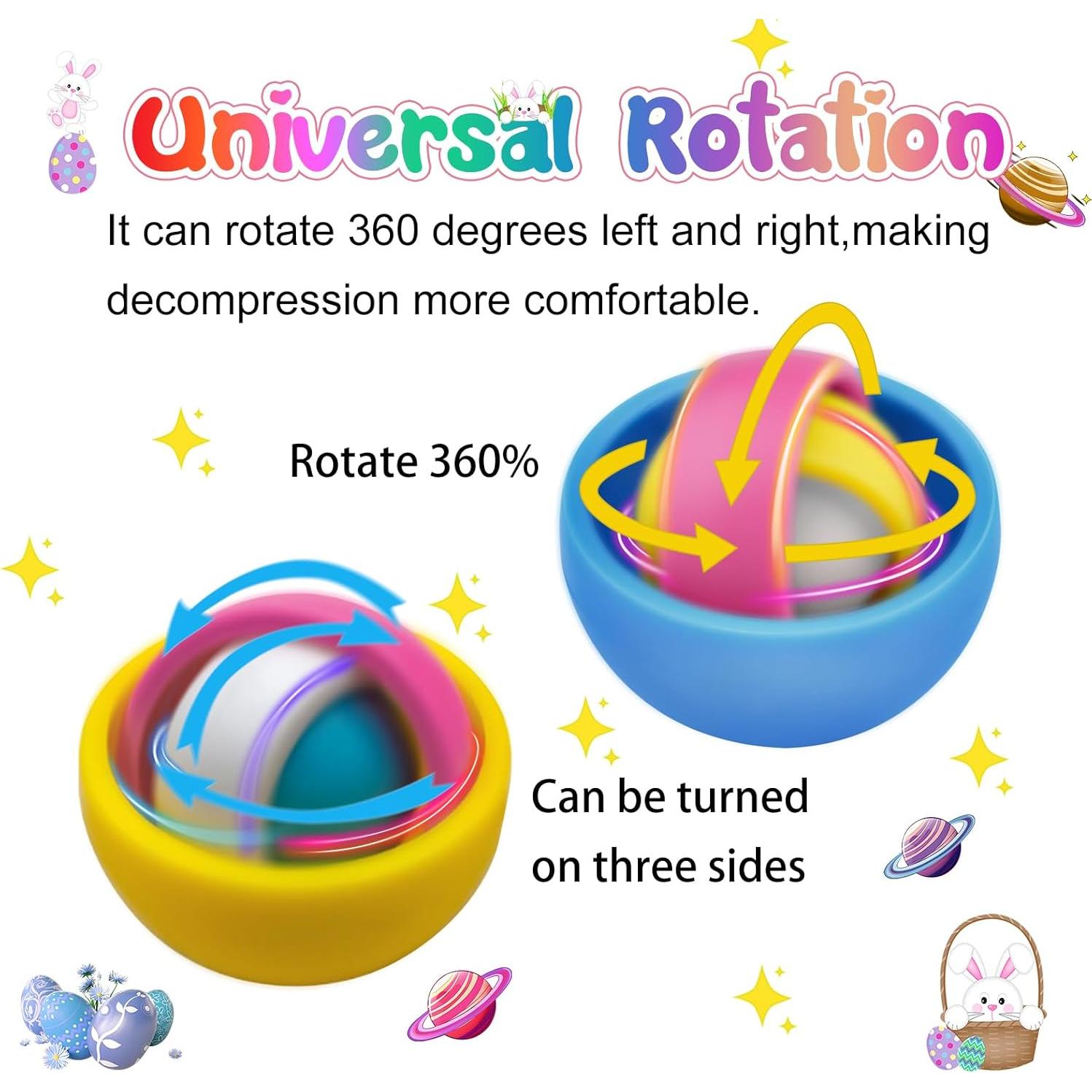 Set de Juguetes Antiestrés Yrissmiss 4 Piezas Colores Aleatorios